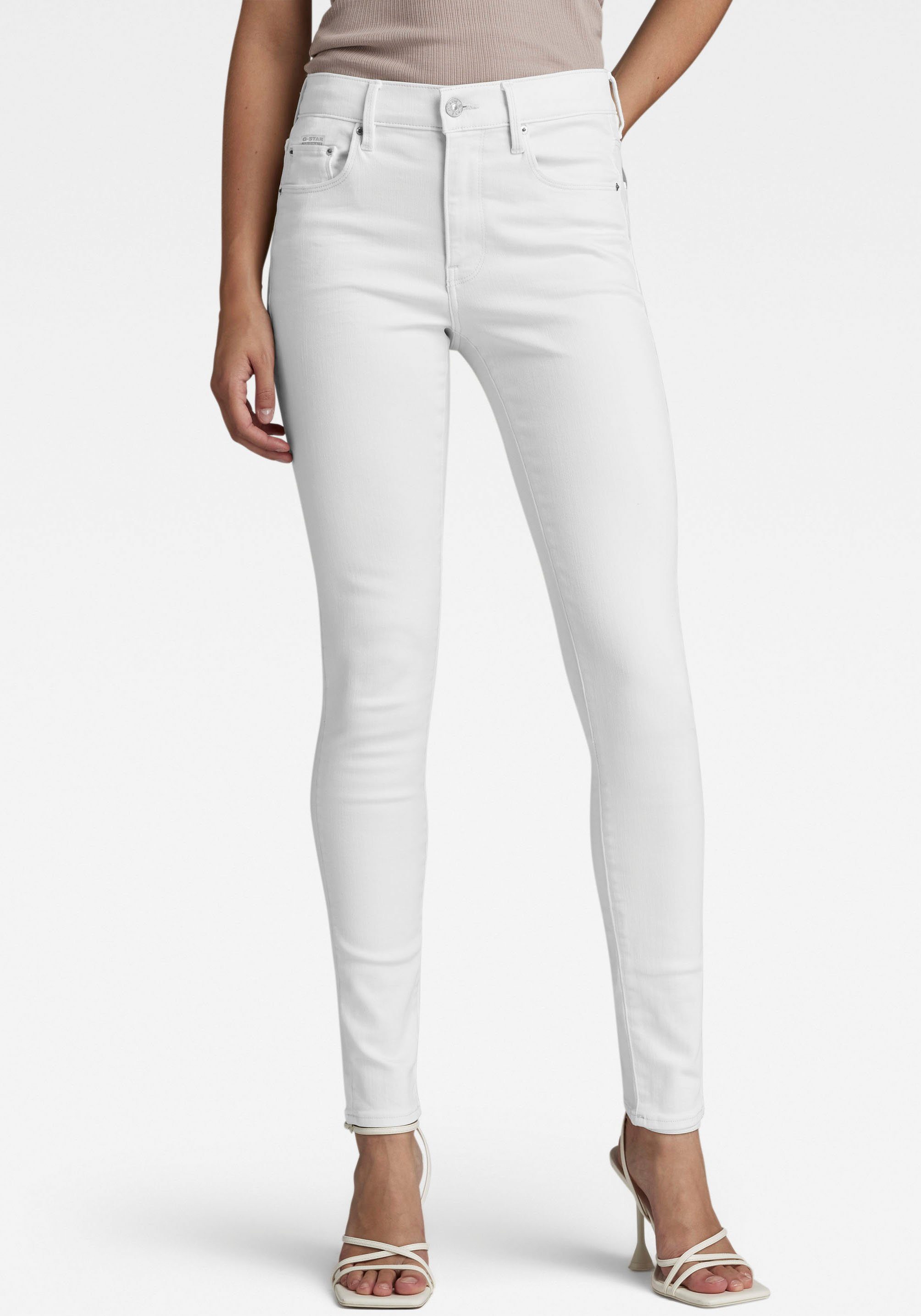G-Star RAW 3301 high waist skinny jeans paper white gd