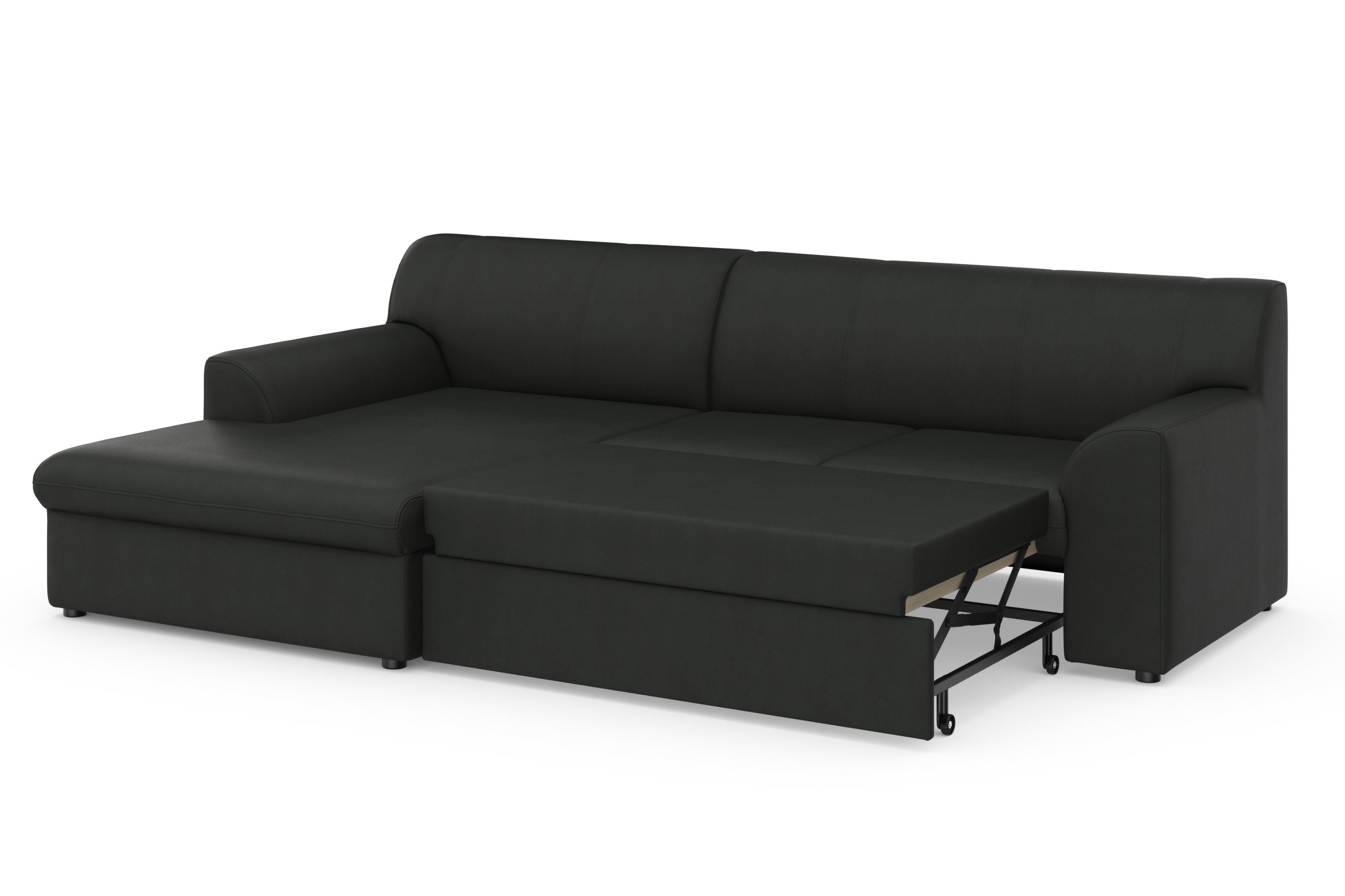 DOMO collection Hoekbank Topper, elegant en tijdloos, compacte afmetingen 245/155cm, L-vorm