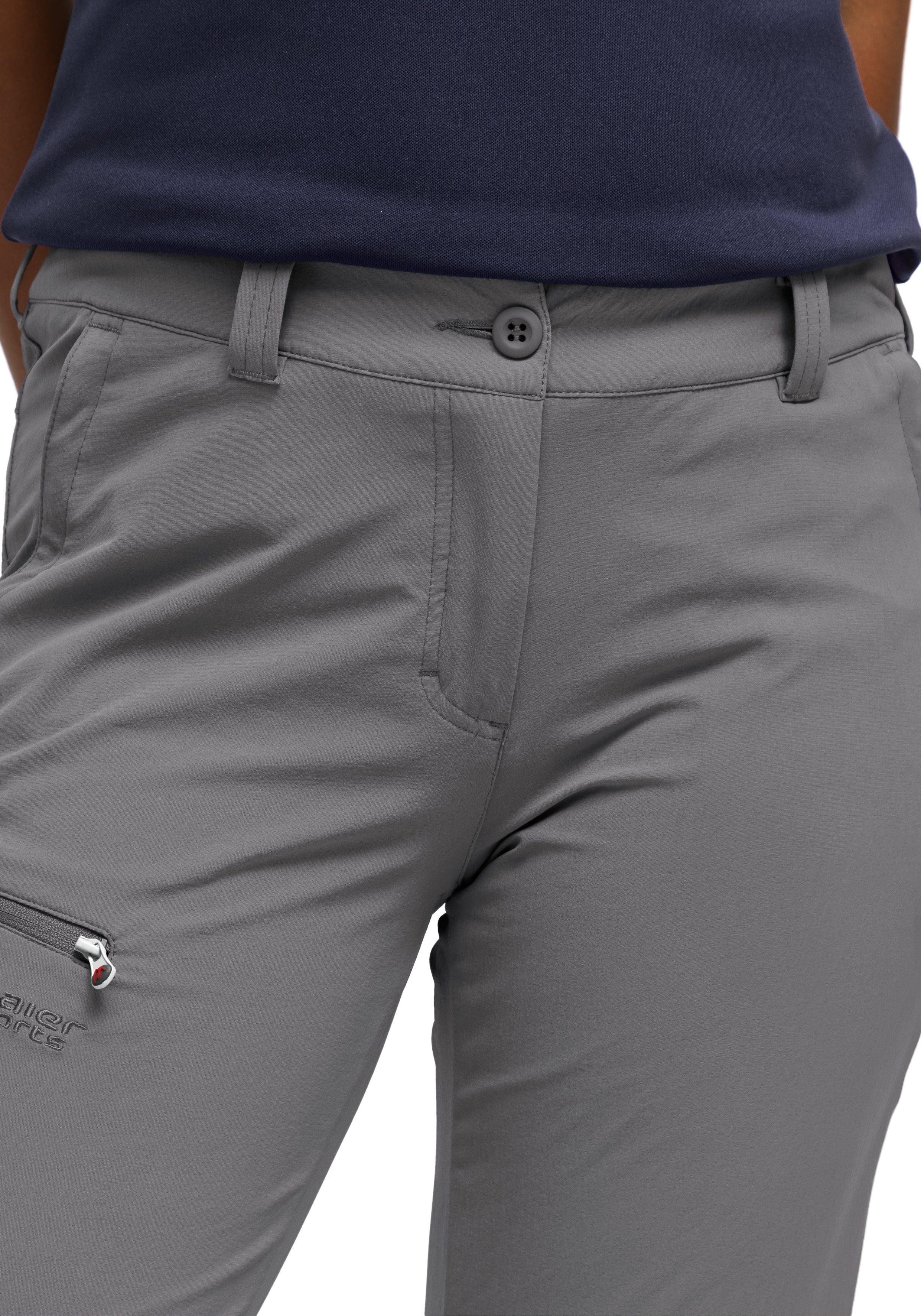 Maier Sports Functionele broek Inara slim Heren wandelbroek, ademende outdoor-broek, 4 zakken, slim fit