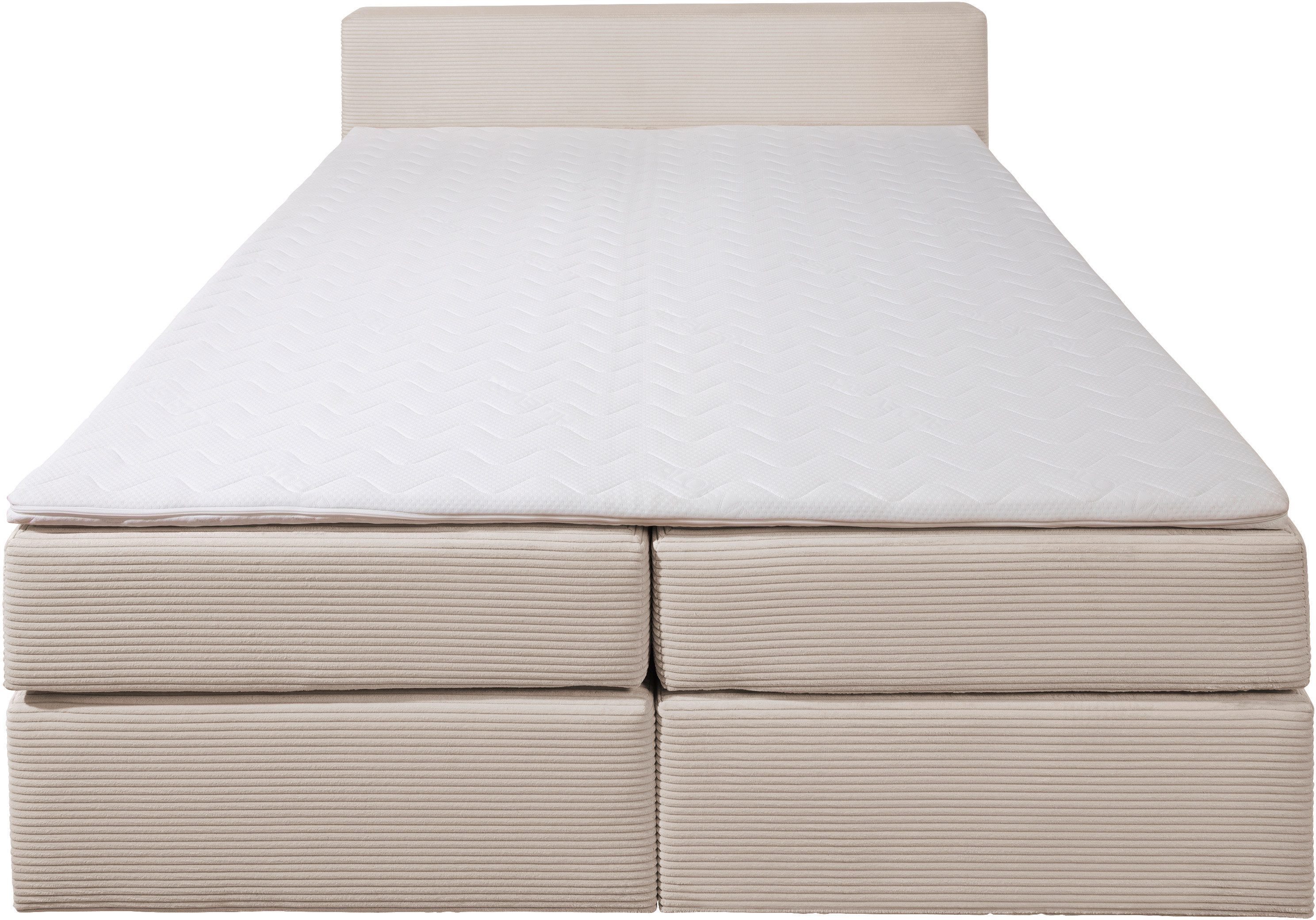 andas Boxspring Åby In cord bekleding, optioneel met en zonder matras verkrijgbaar