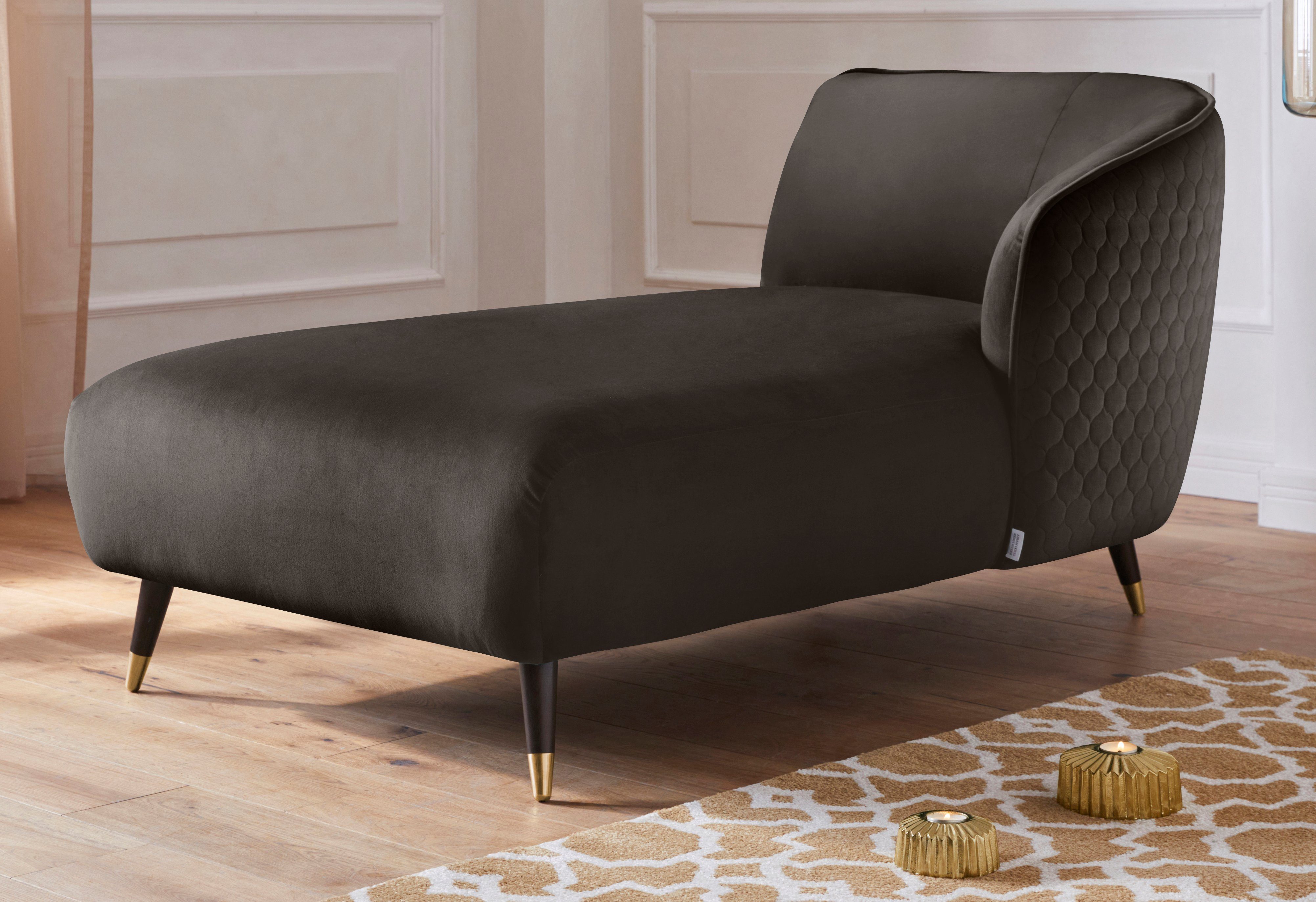 Guido Maria Kretschmer Home&Living Récamier Oradea met elegante stiksels op achterzijde van de rugleuning