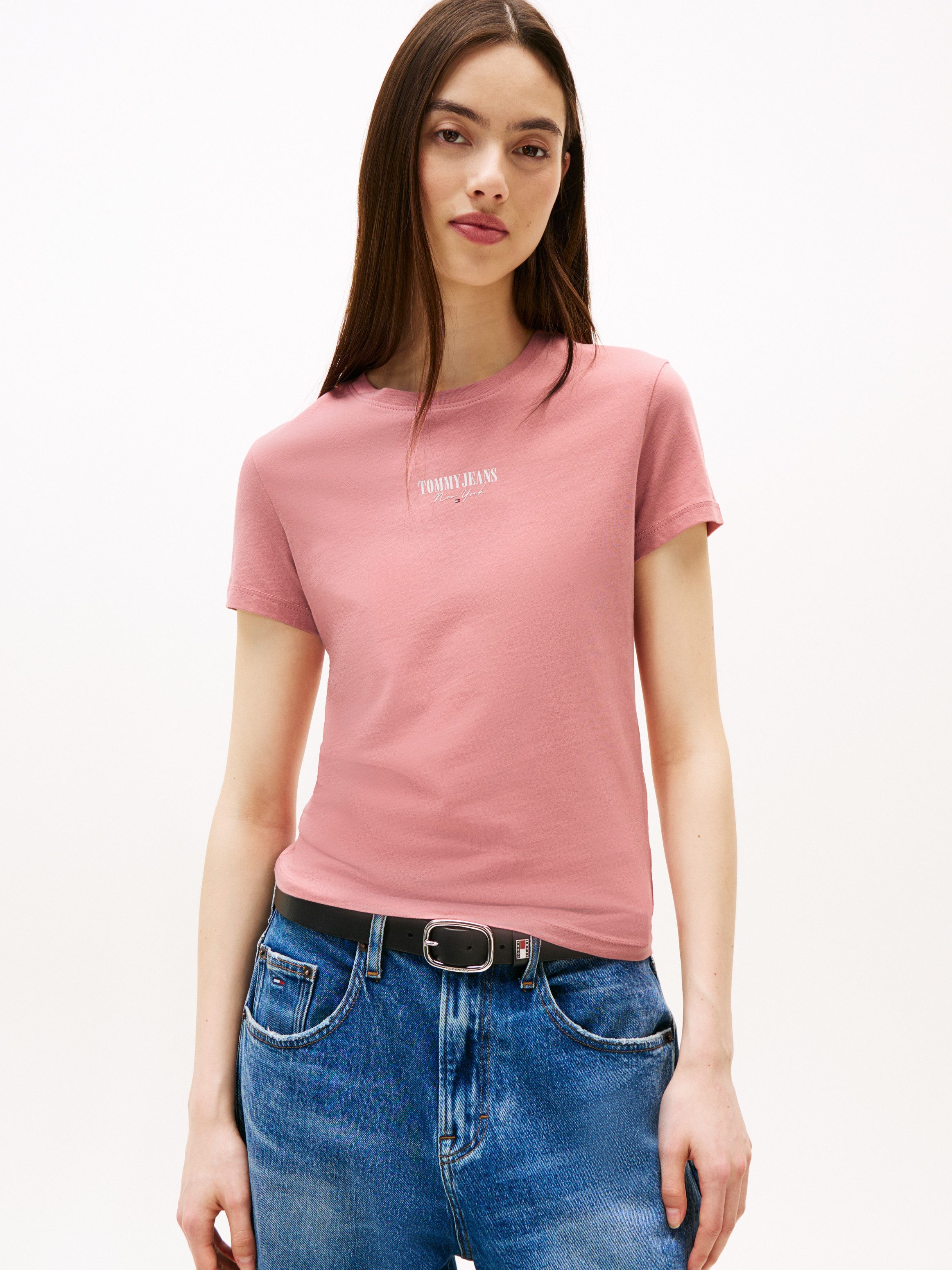 TOMMY JEANS Shirt met korte mouwen TJW 2PACK ESSENTIAL LOGO 2 TEE (set, 2-delig)