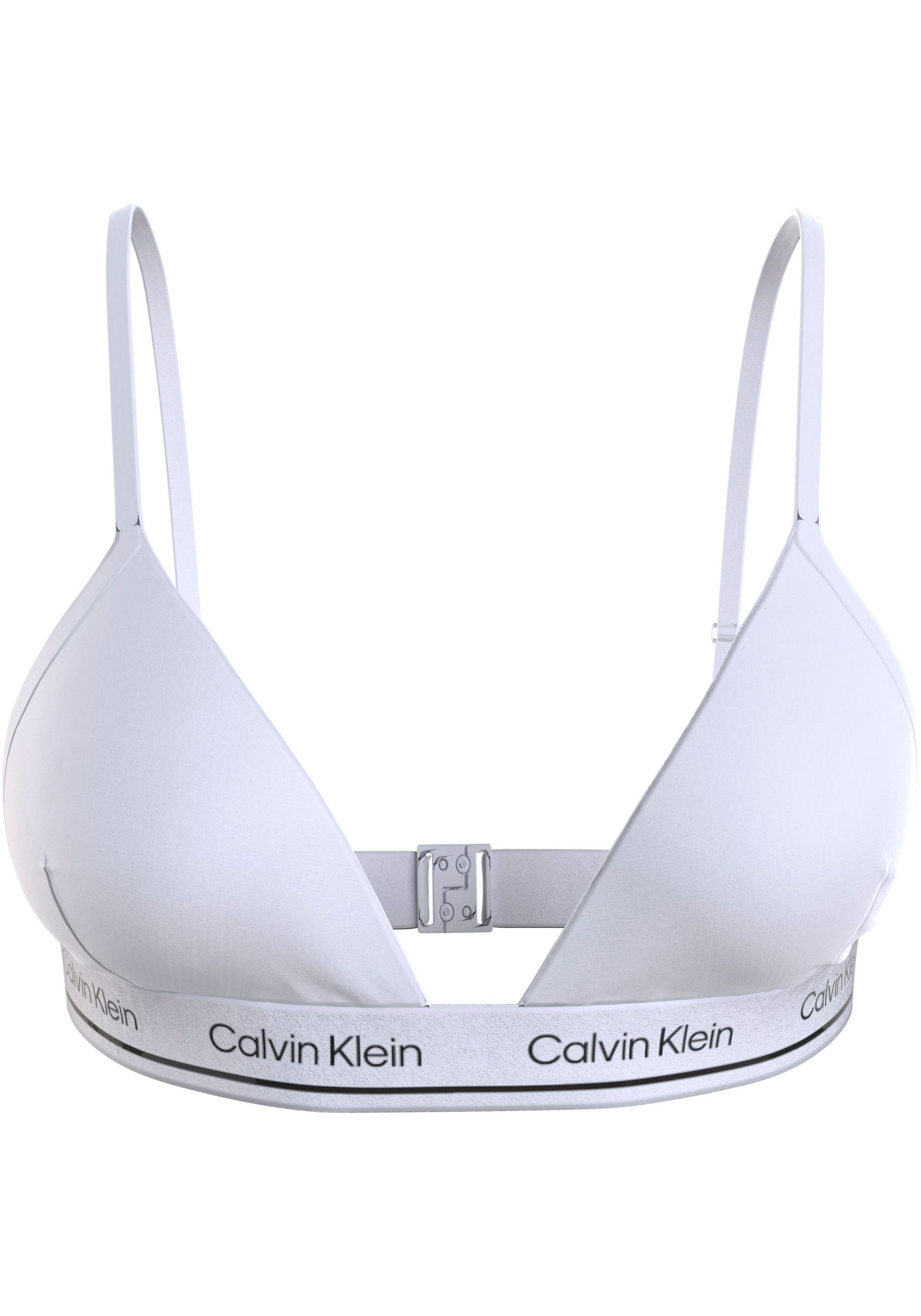 Calvin Klein Swimwear Triangel-bikinitop TRIANGLE-RP met logo op de onderste band