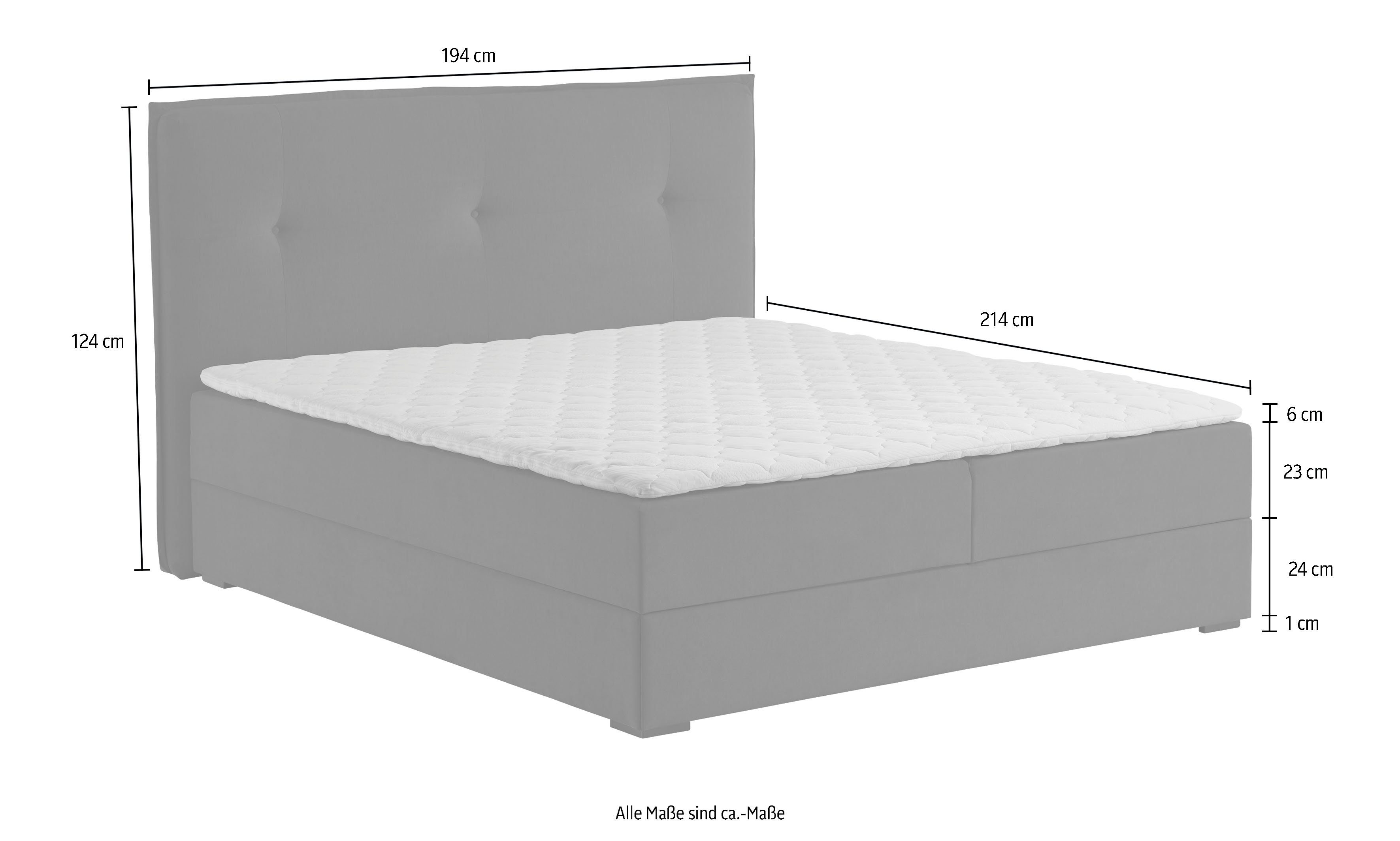 ATLANTIC home collection Boxspring Lucy met bedkist
