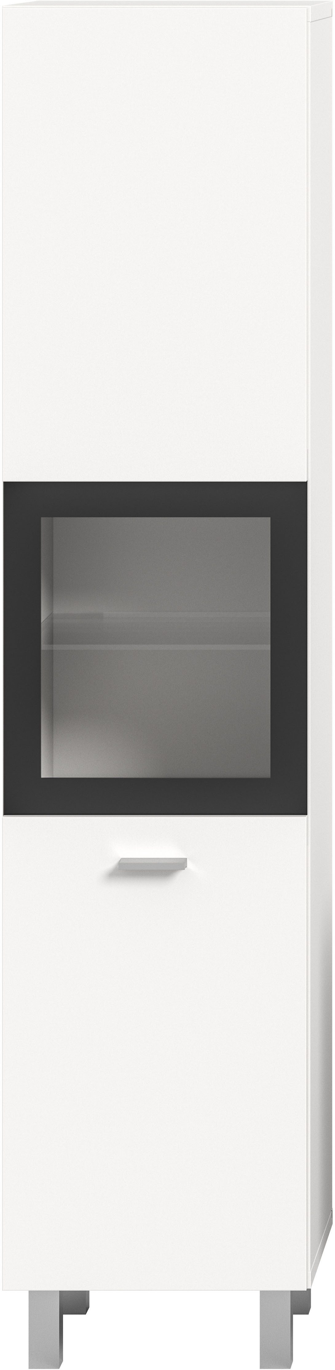 welltime Hoge kast Tampa, hoogte 125cm, hangend of staand te monteren Badkamerkast, hangkast badkamer, badkamer, badkamermeubels