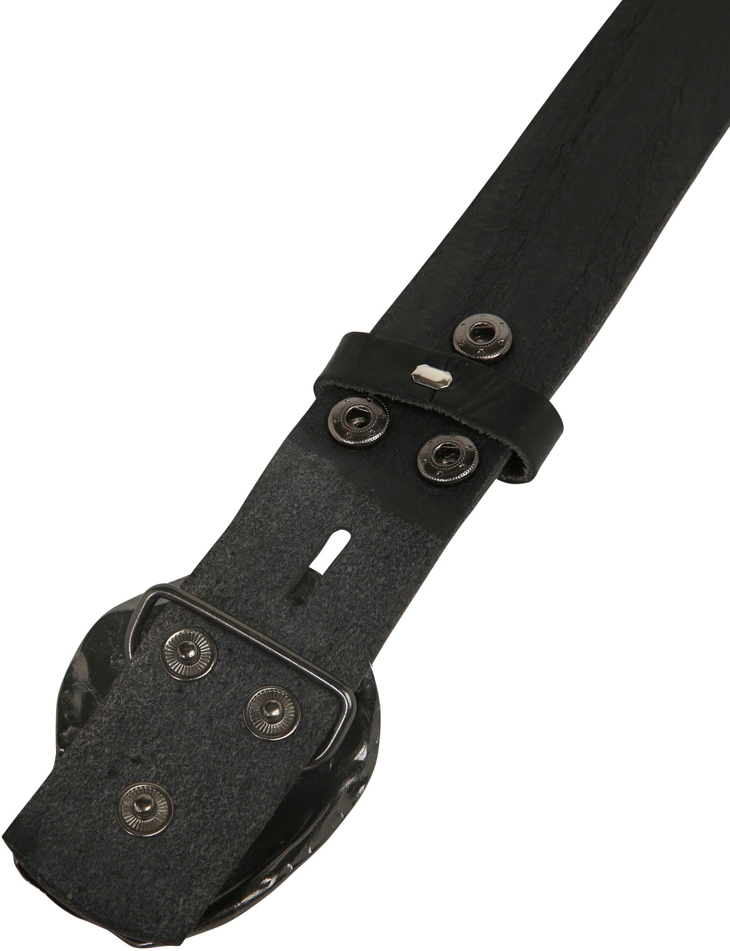 RETTUNGSRING by showroom 019° Leren riem met glanzende gesp