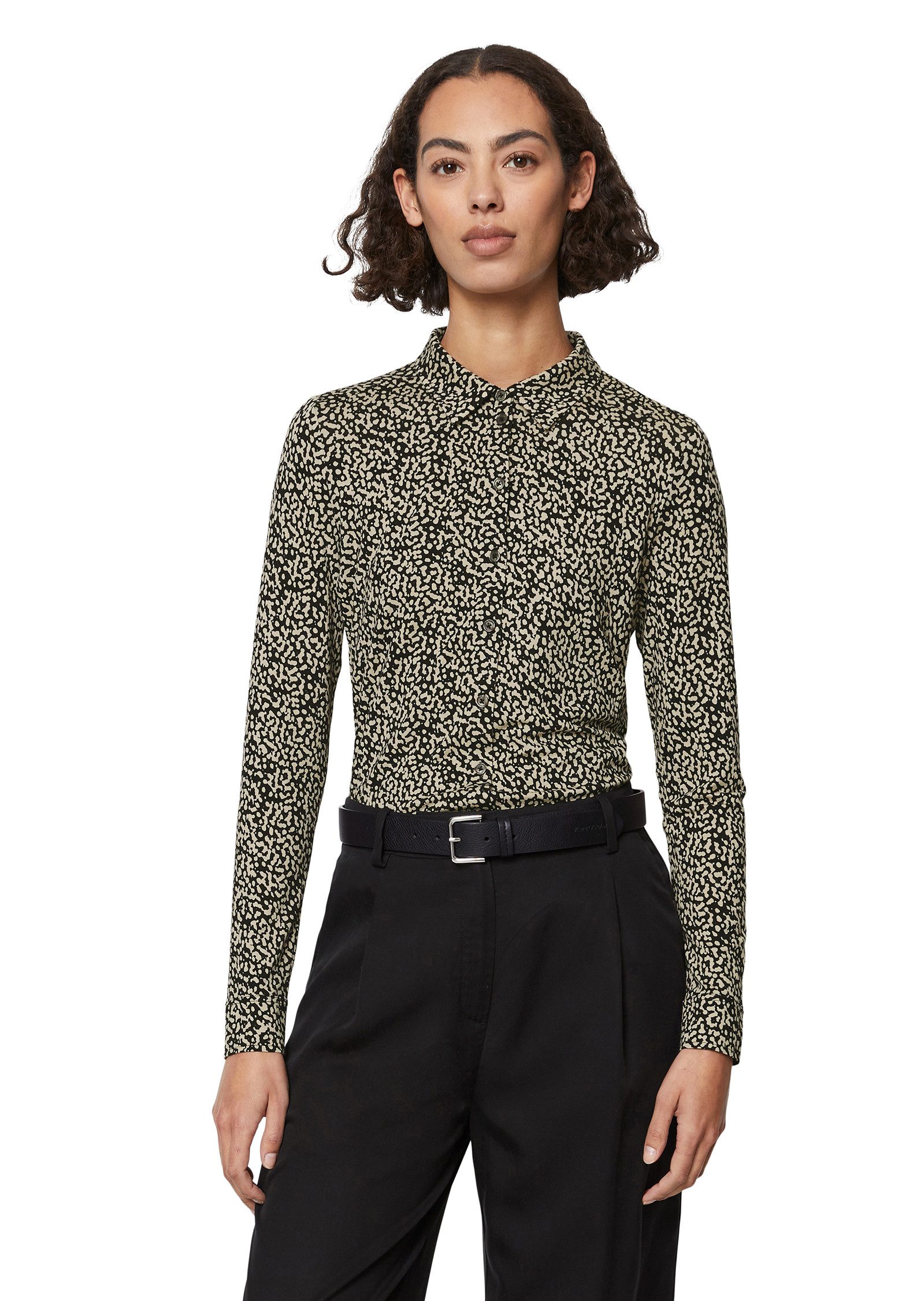 Marc O'Polo Gedessineerde blouse dames blouses maat XS zwart