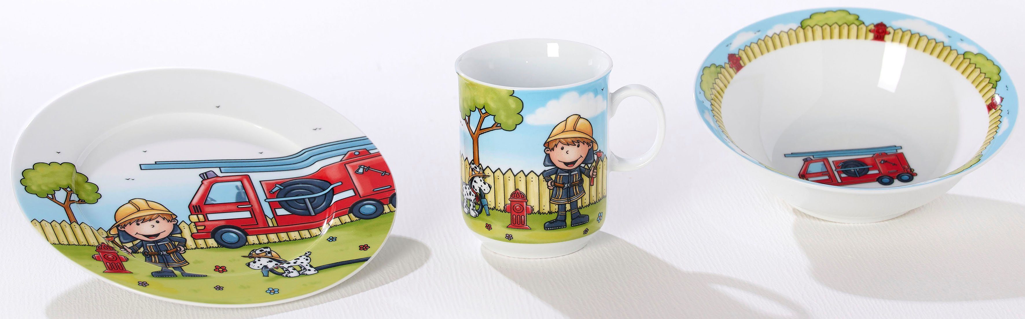 Ritzenhoff & Breker Kinderservies-set Brandweerman Bernie (set, 3-delig)