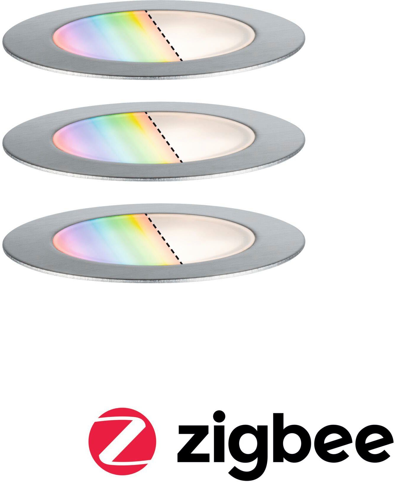 Paulmann Led-tuinverlichting Buiten Plug & Shine Inbouwlamp Vloer Set RGBW IP67 ZigBee (1 stuk)