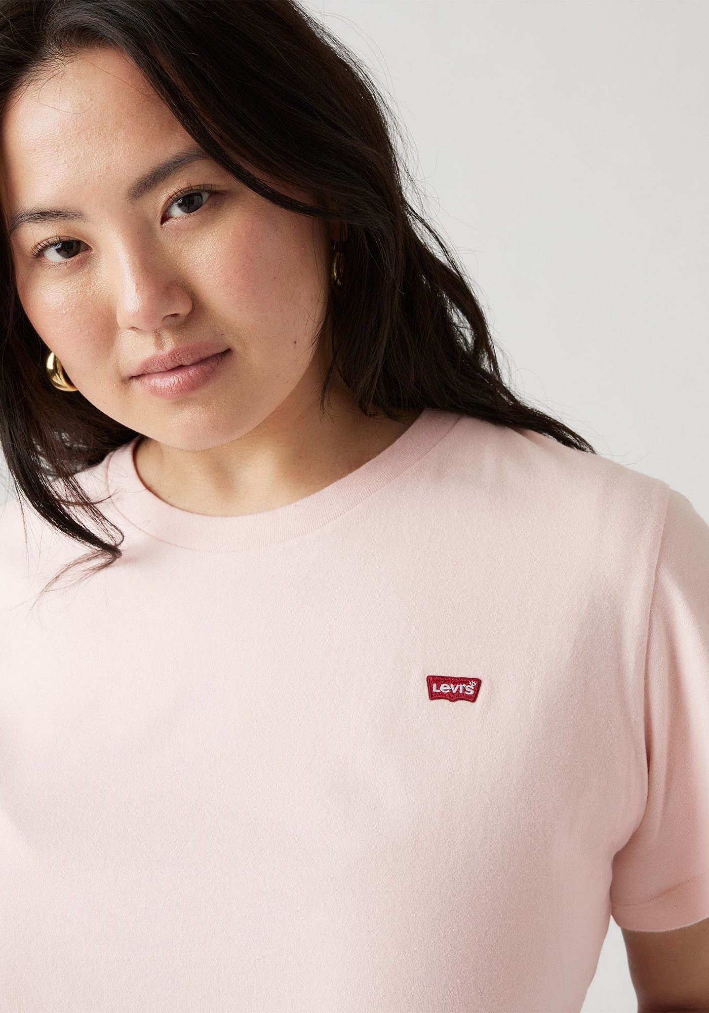 Levi's® Plus T-shirt PL THE PERFECT met logoborduursel