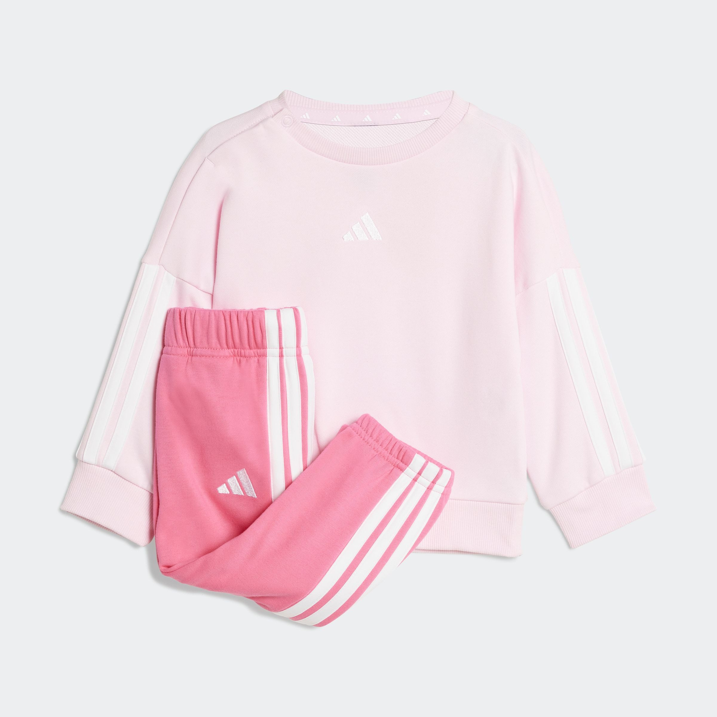 adidas Sportswear Trainingspak I 3S FT JOG 240 (2-delig) kinderen trainingspakken roze