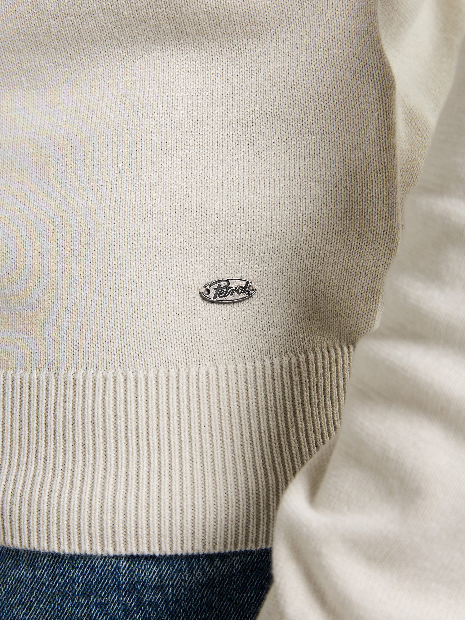 Petrol Industries Trui met V-hals V-Neck Basi Materiaalmix met katoenpercentage