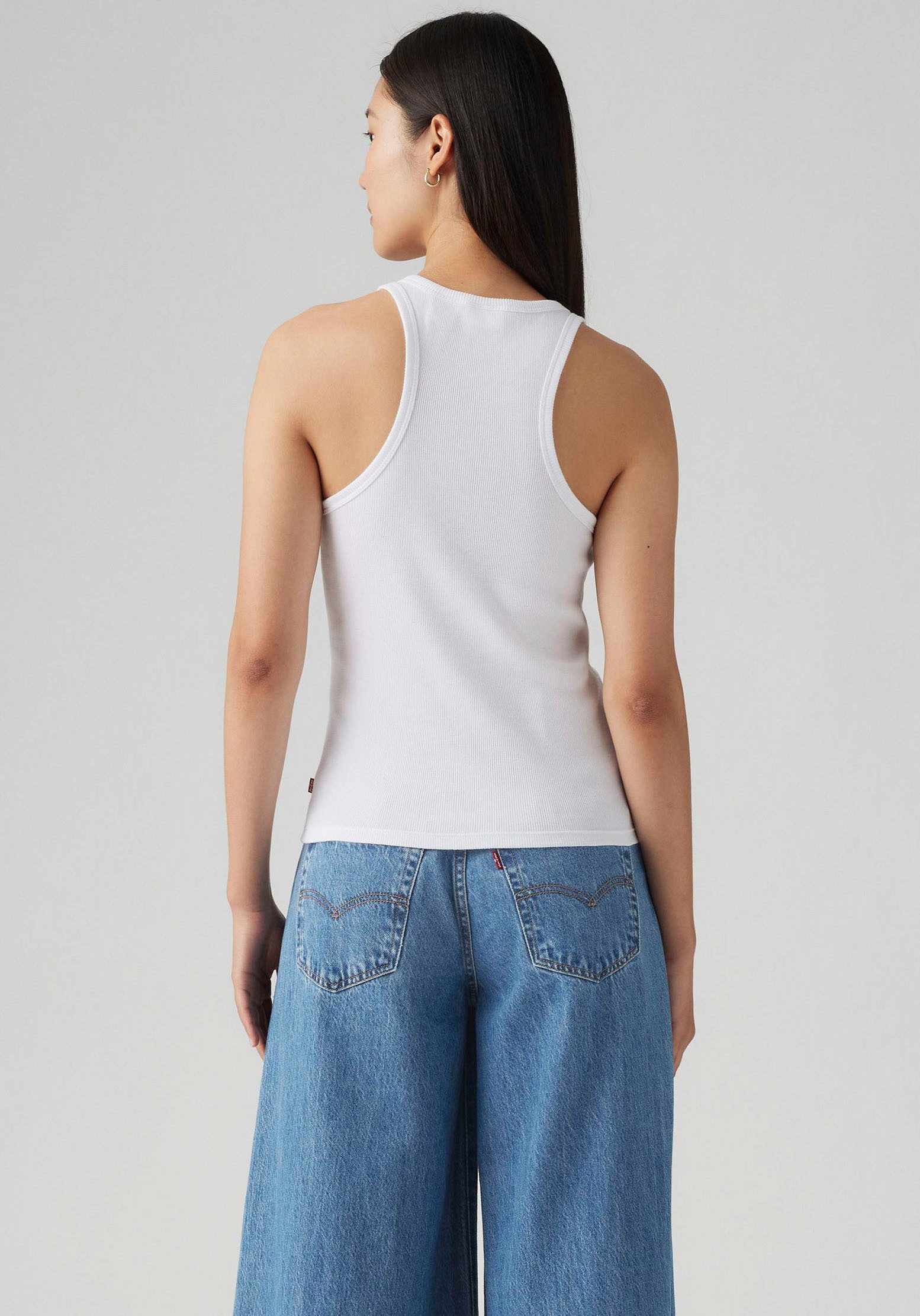 Levi's® Geribde tanktop GRAPHIC GEMINI met logo-borduurwerk en structuur-look