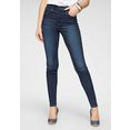levi's skinny fit jeans 720 high rise super skinny met hoge taille blauw