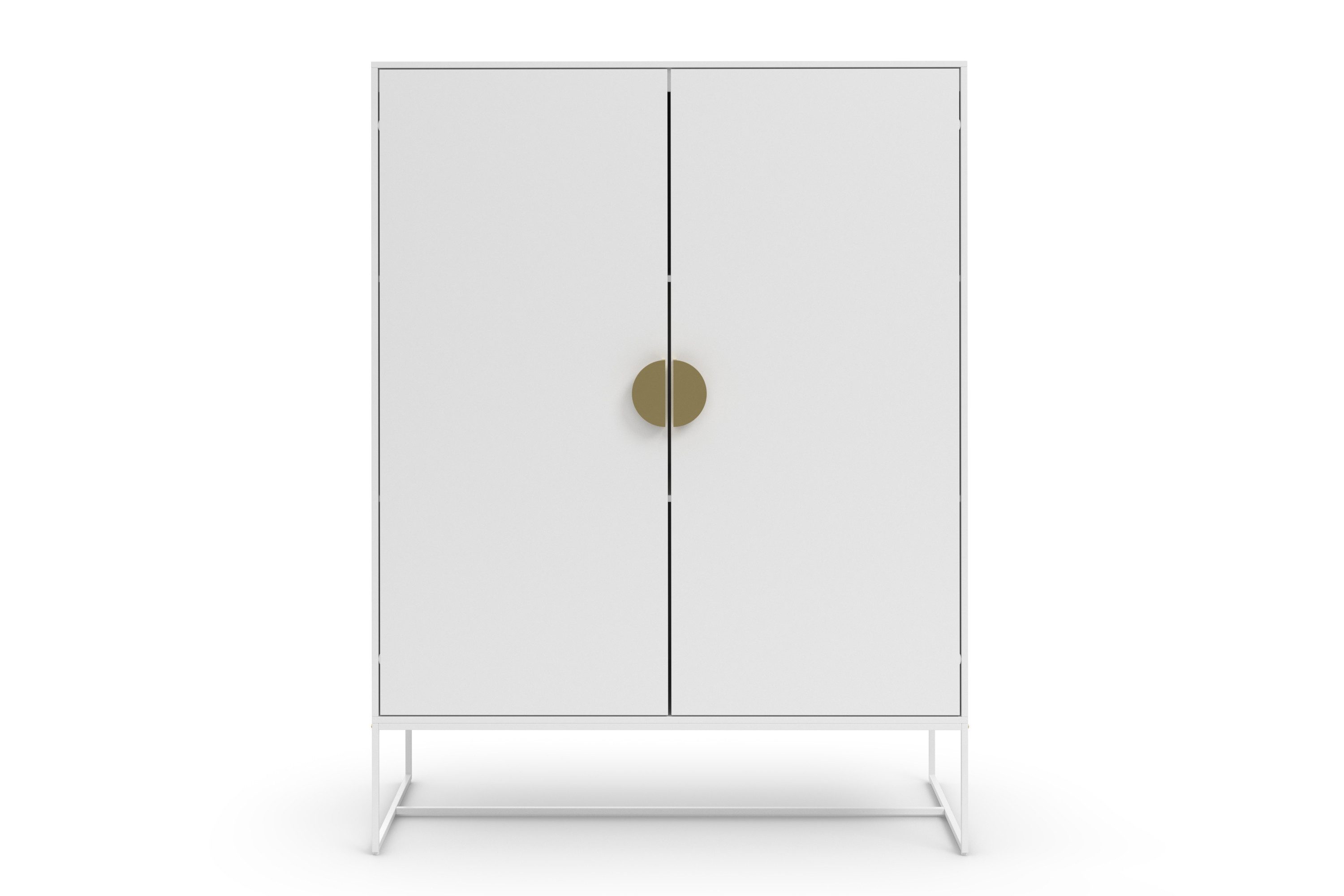 Places of Style Highboard Abito Middenkast met draaiduren en 2 planken, breedte 90 cm