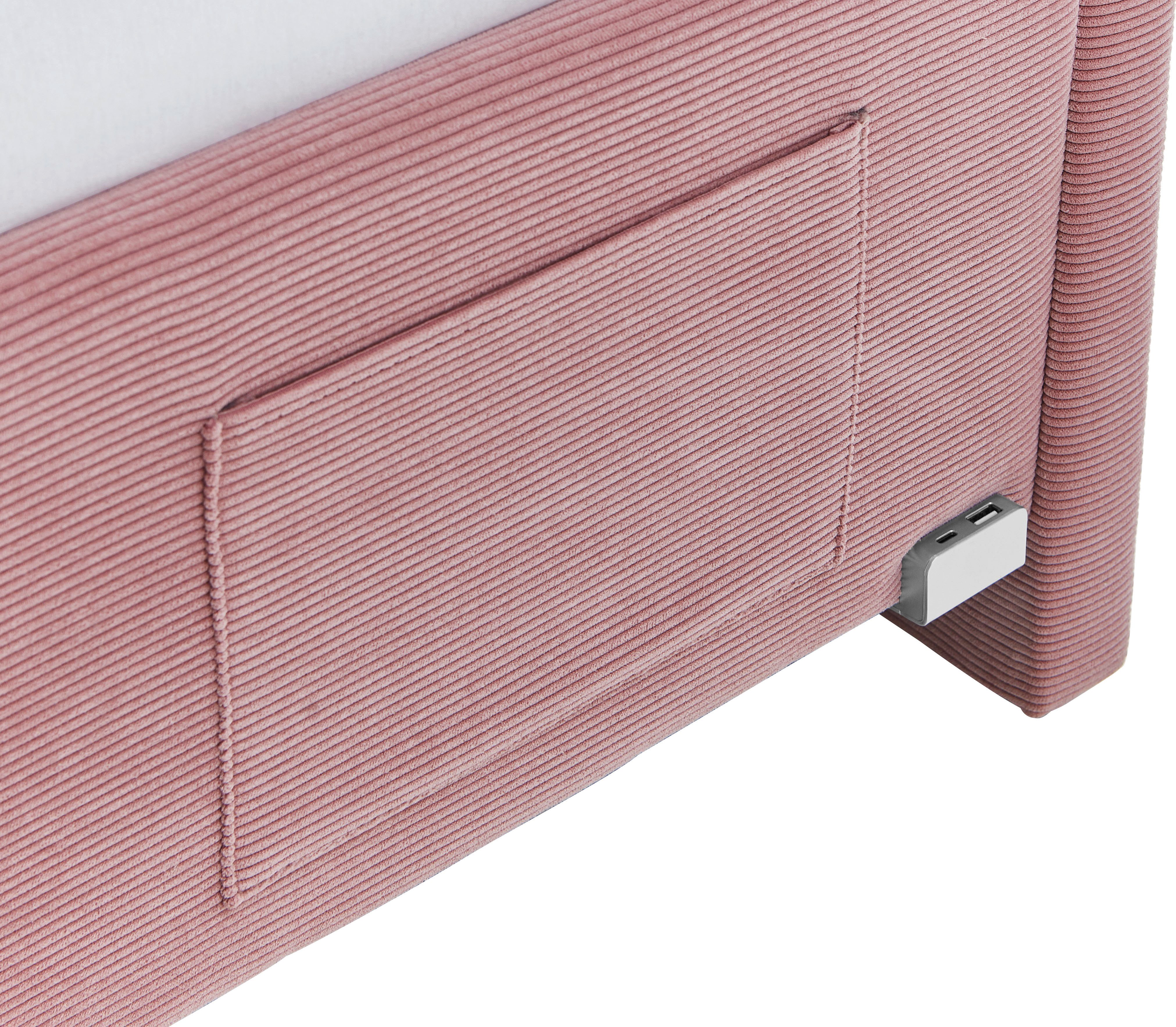 meise.möbel Kinderledikant COOL II Bekleed bed naar keuze met bedkist, tienerbed inclusief USB-aansluitingen
