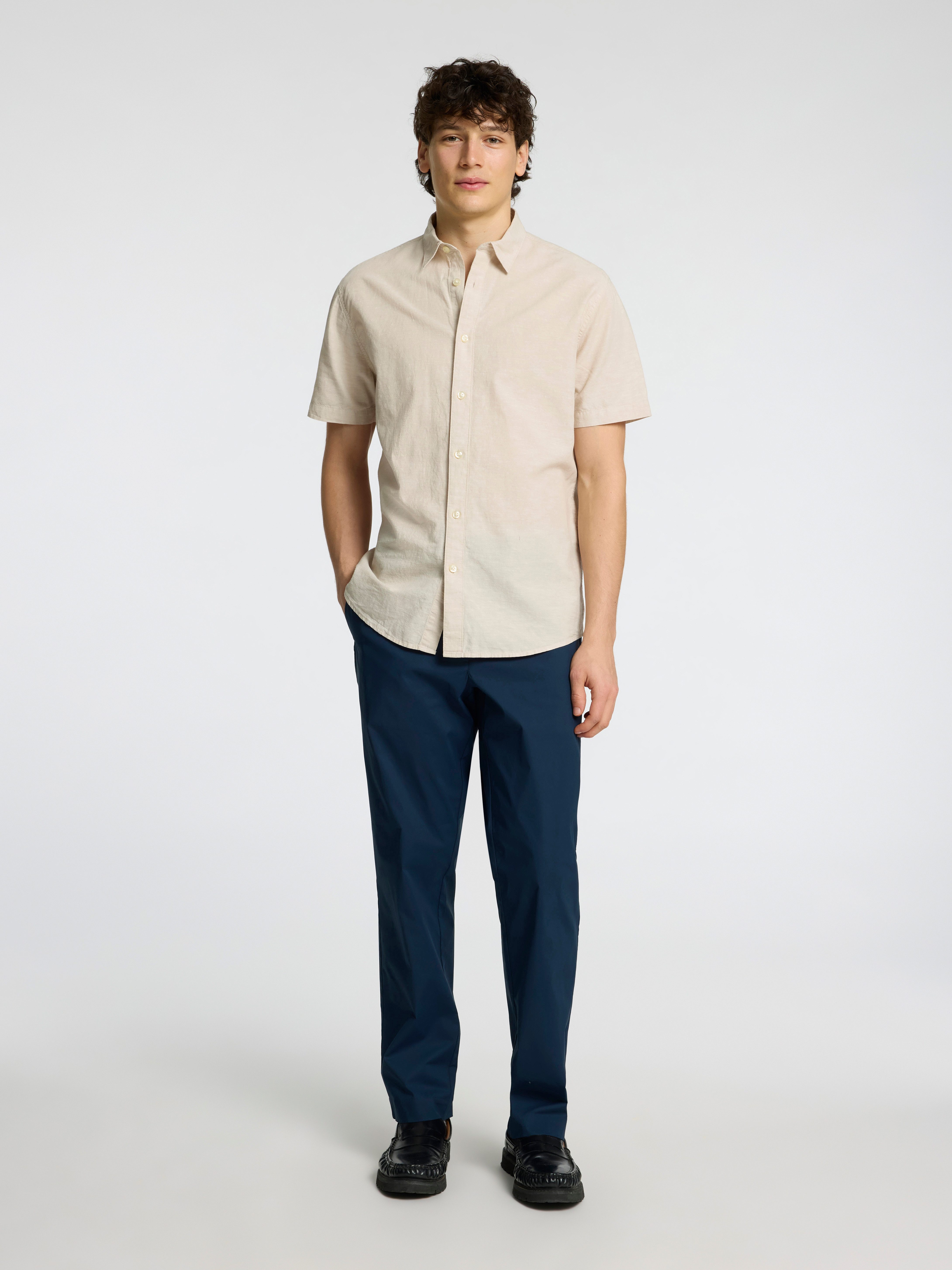 SELECTED HOMME Overhemd met korte mouwen SLHREG-SUN SHIRT SS NOOS