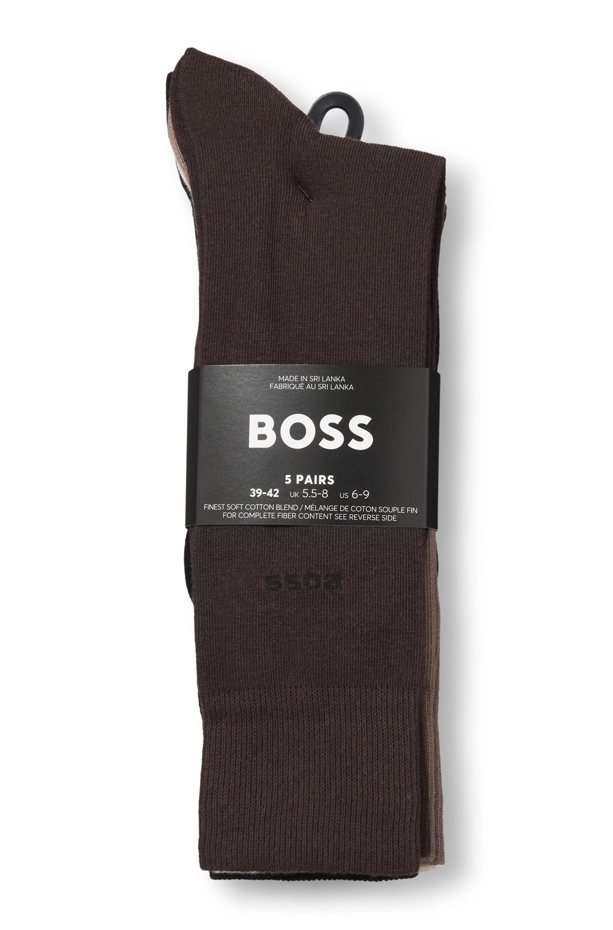 BOSS Sokken 5P Uni Color CC in klassieke uni-kleur (5 paar)