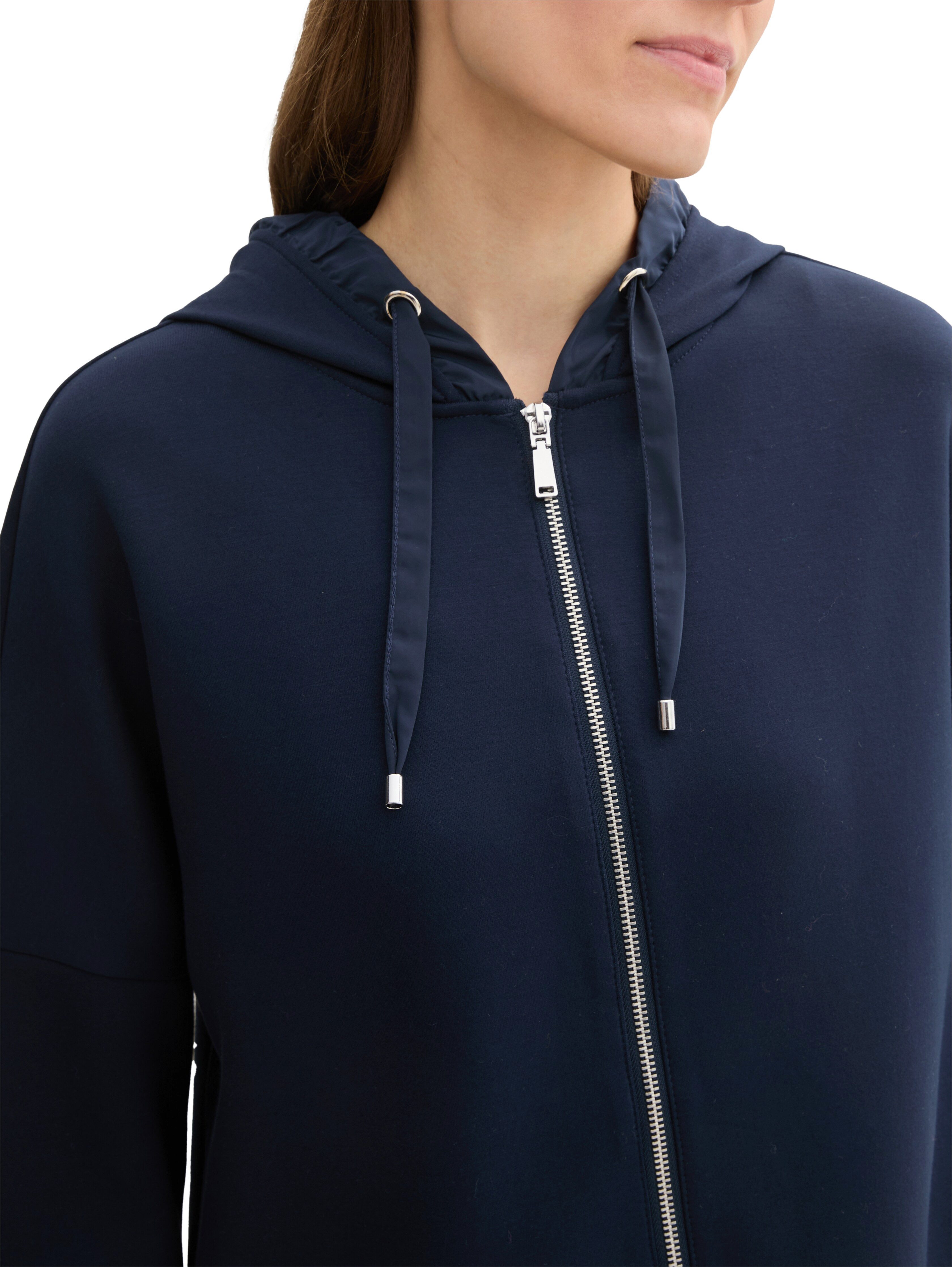 Tom Tailor Sweatvest met een capuchon