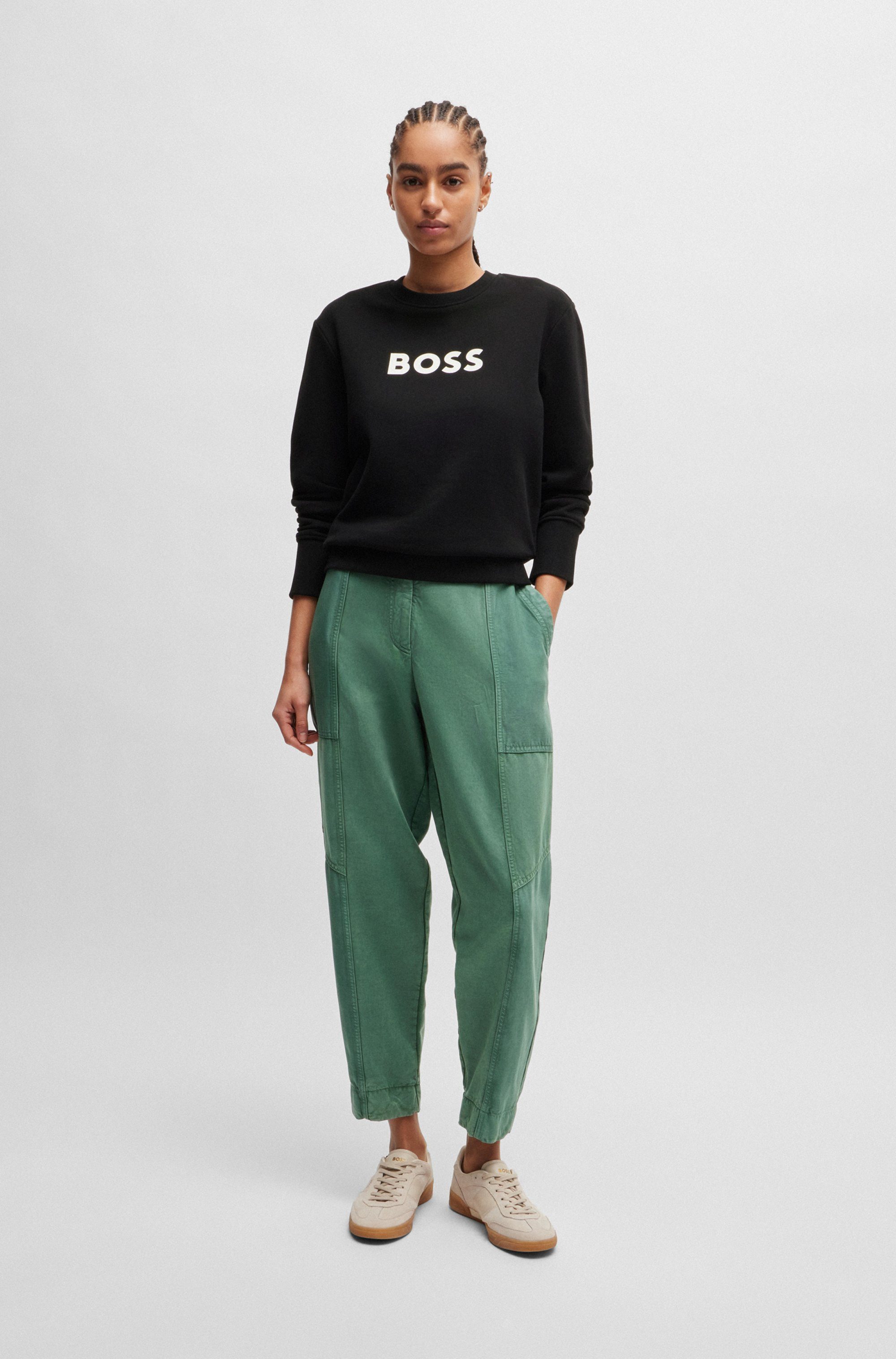 Boss Orange Sweatshirt met een ronde hals