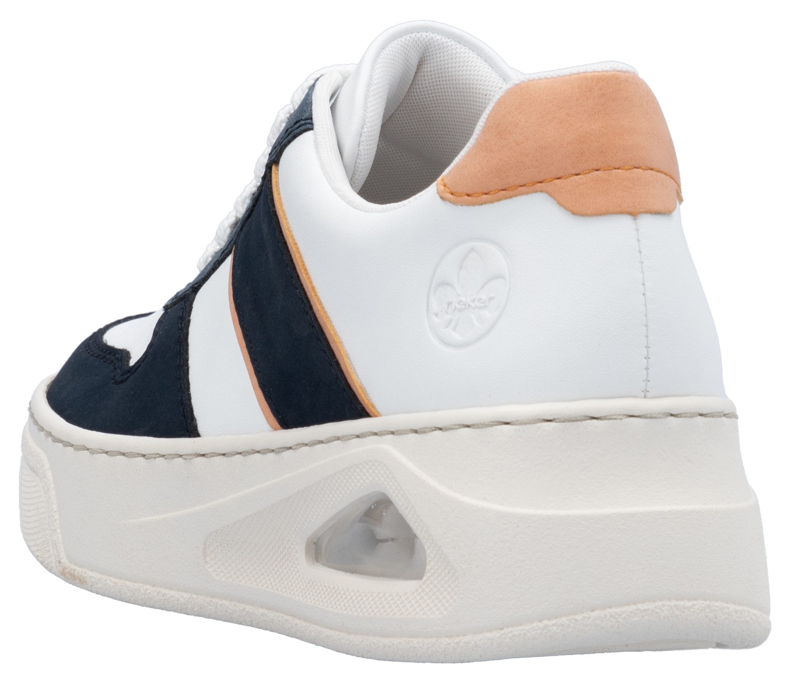 Rieker Plateausneakers , basket-sneaker, veterschoen, lage schoen met rieker air uitrusting