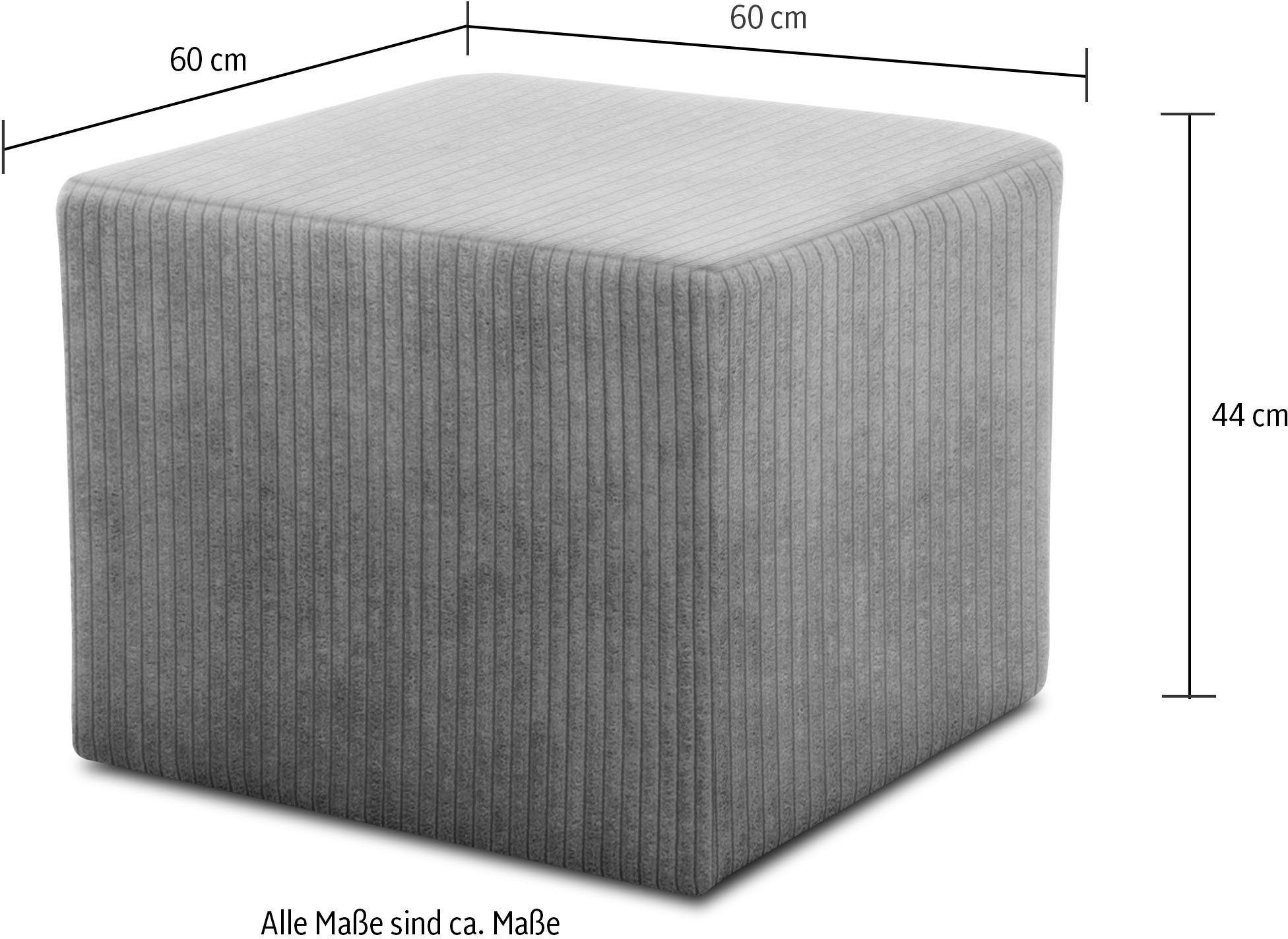 INOSIGN Hocker Jadelyn Corduroy bekleding, passend bij de slaapbank