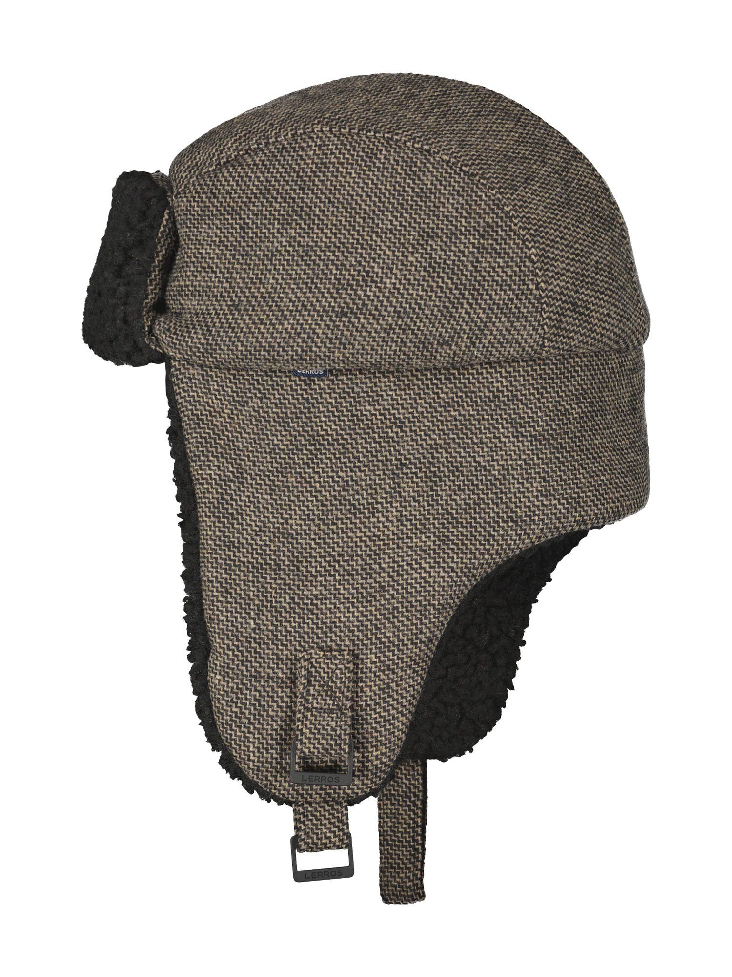 Lerros Pet met oorkleppen LERROS trapperpet, zigzag-patroon met teddyvoering