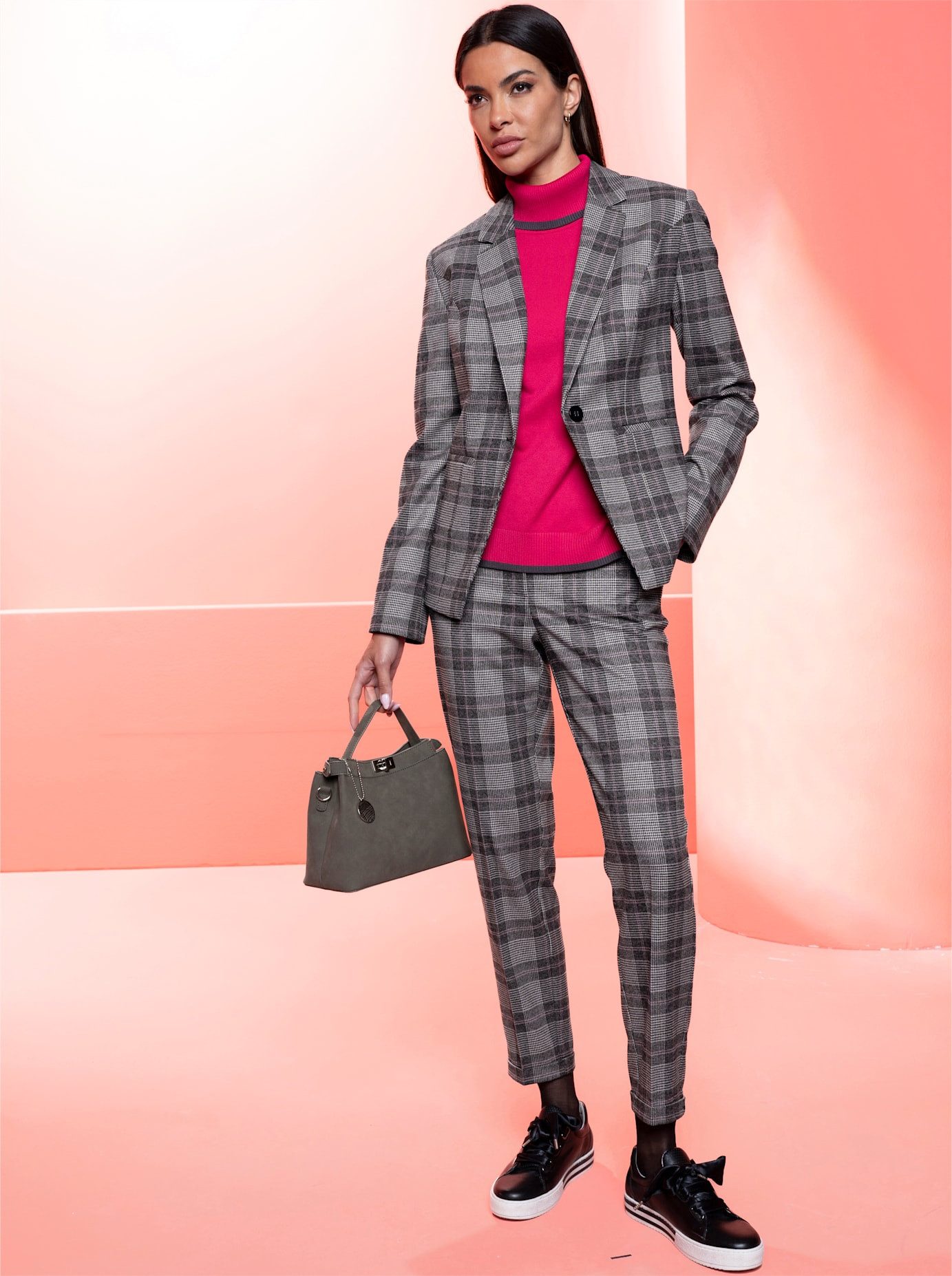 heine Pantalon met vouw