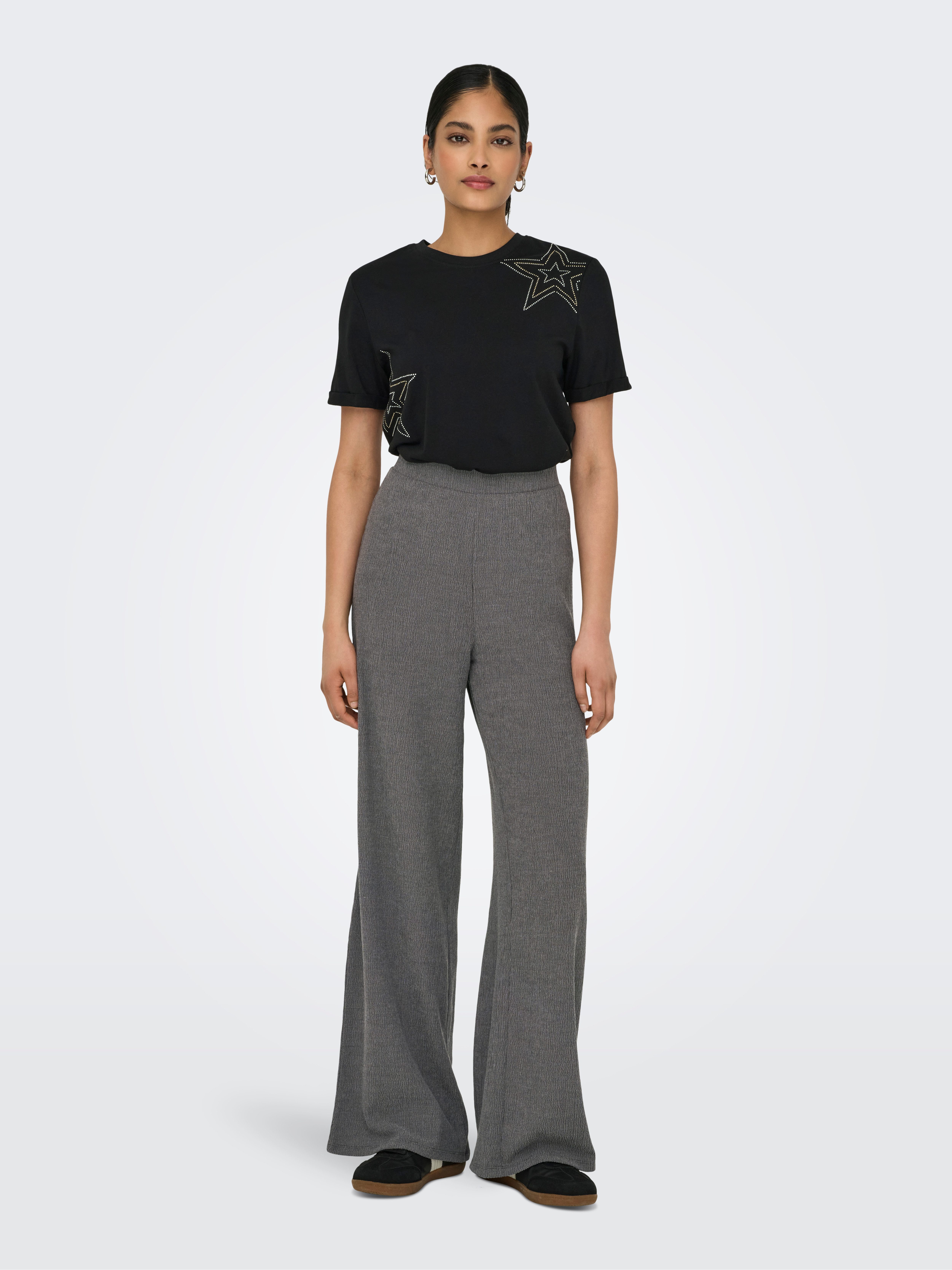 Only Shirt met korte mouwen ONLHOLLIS LIFE S/S O-NECK TOP BOX JRS