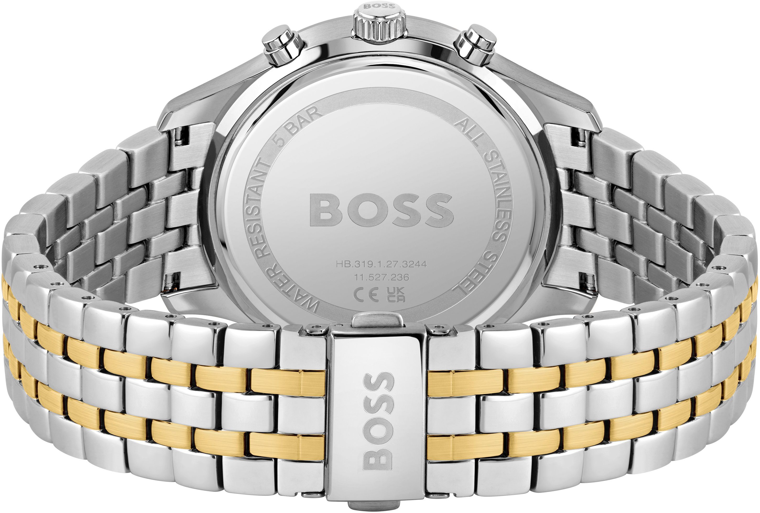 Boss Chronograaf ASSOCIATE Quartzhorloge, herenhorloge, horloge, stopwatchfunctie, roestvrijstalen band