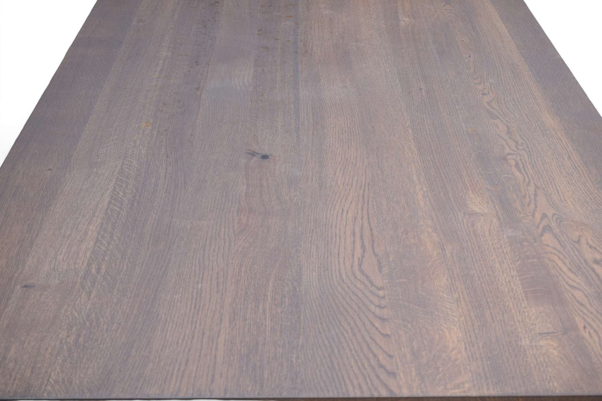 Home affaire Eettafel Talwiese keukentafel, U-vorm metalen frame, massief gewild eikenhout, geolied