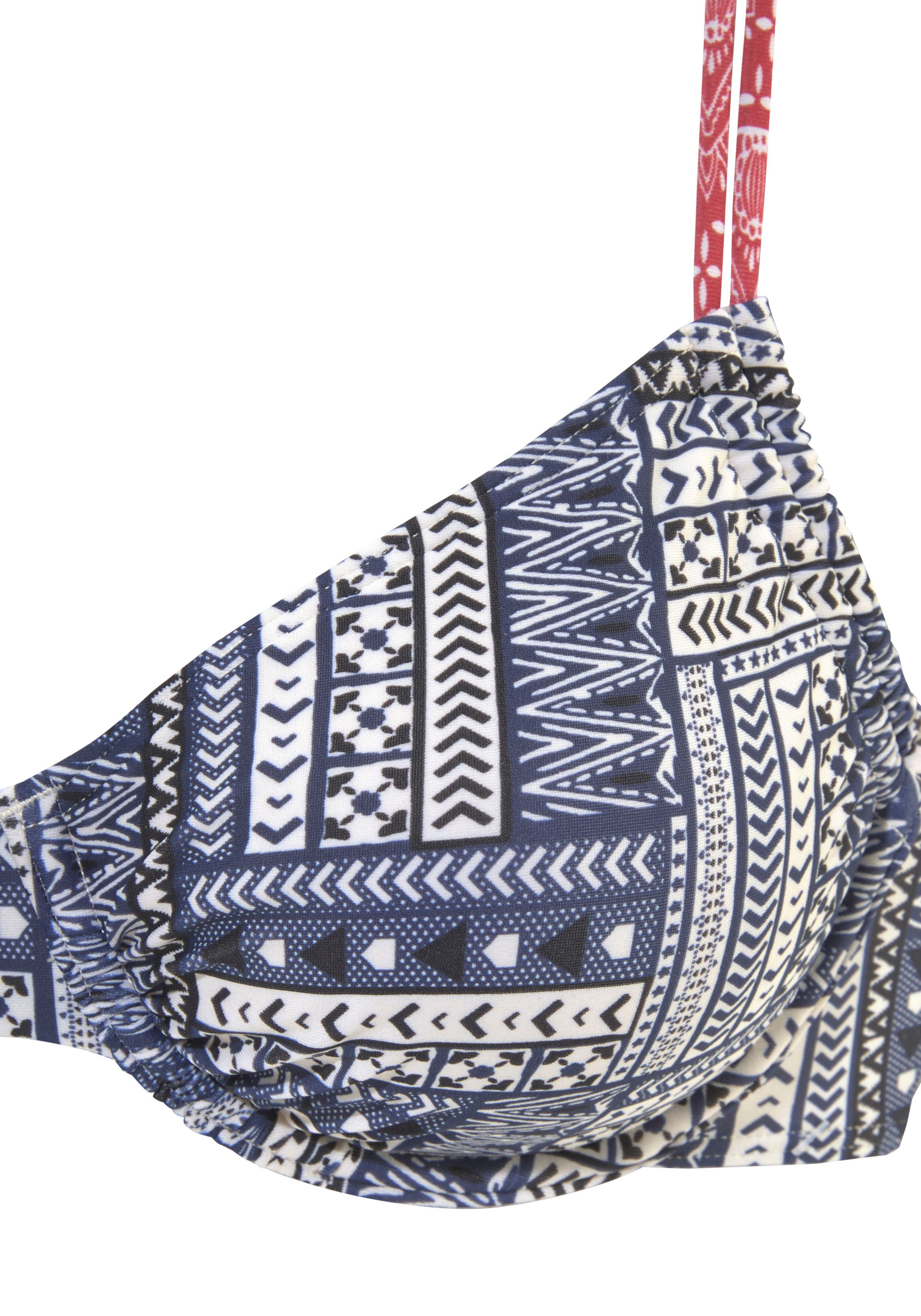 s.Oliver RED LABEL Beachwear Bikinitop met beugels Cocina met patroonmix