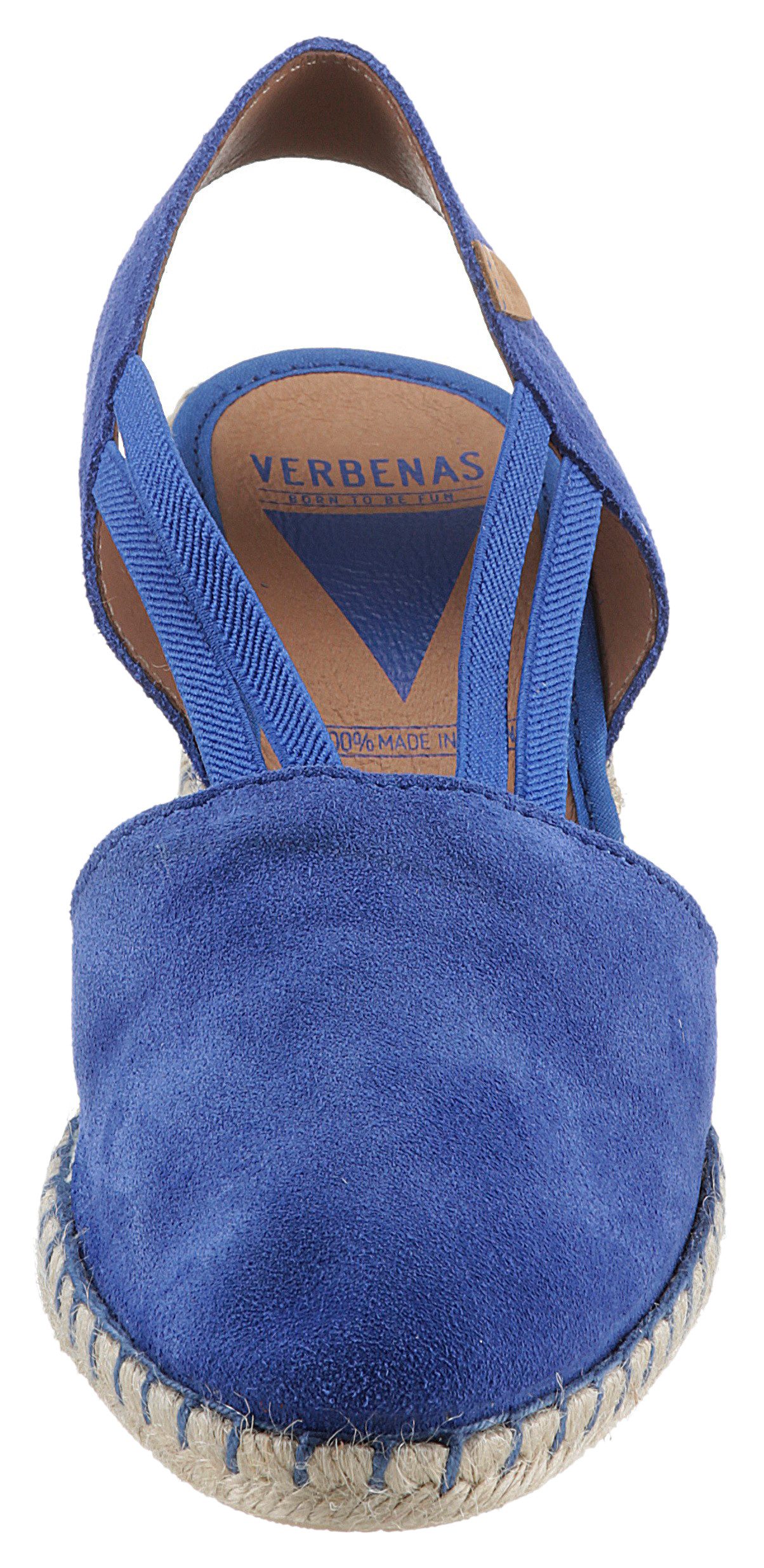 VERBENAS Sandaaltjes Maika Serraje zomerschoen, sandaal, sleehak, met jute bekleding