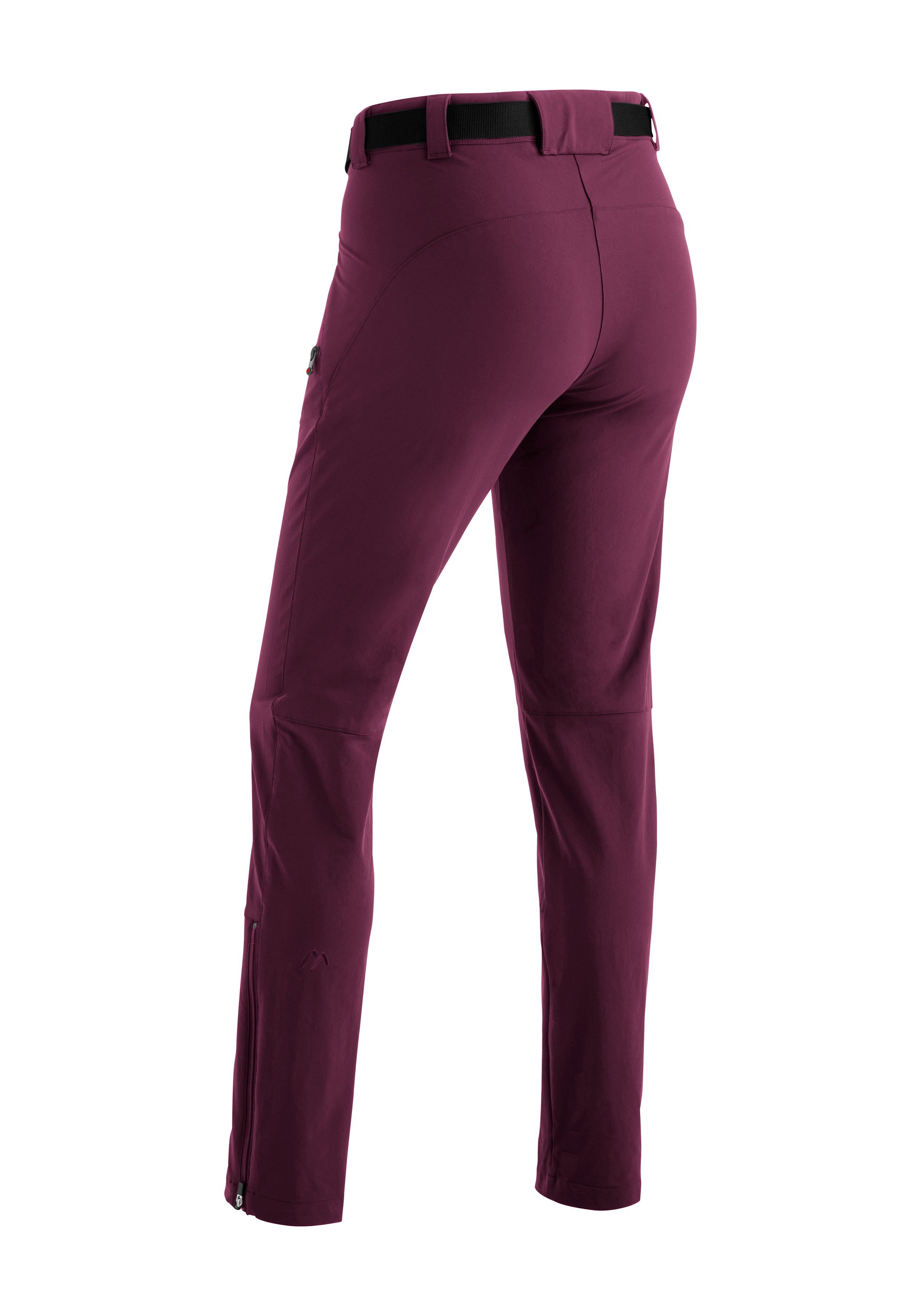Maier Sports Functionele broek Lana slim Dames wandelbroek, ademende outdoorbroek, 3 zakken, slim fit