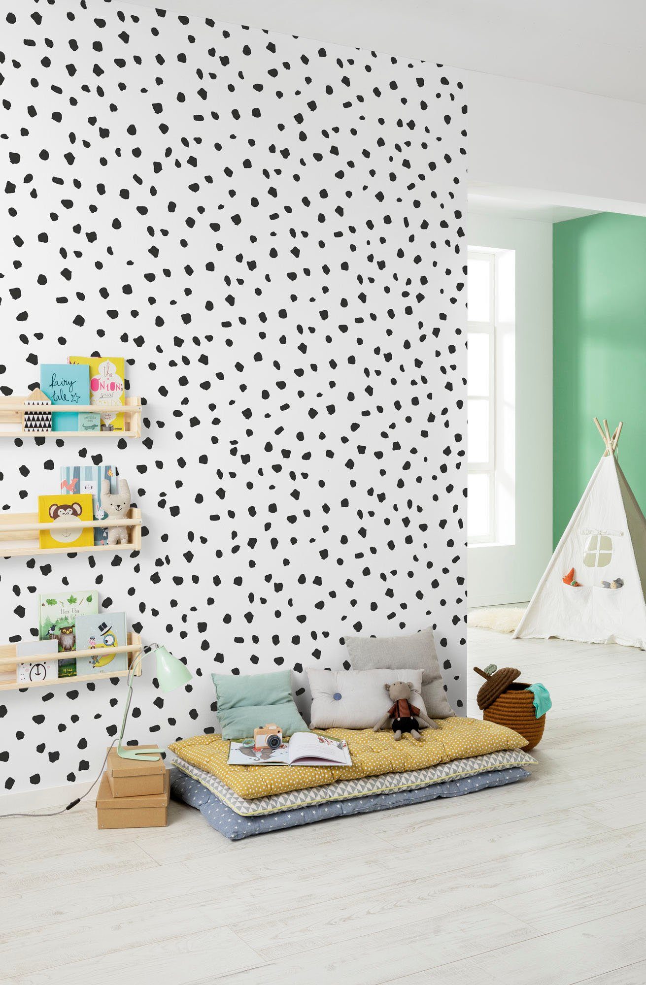 Komar Vliesbehang Digitale print vlies - Dipple Dapple - Afmeting 200 x 250 cm (1 stuk)