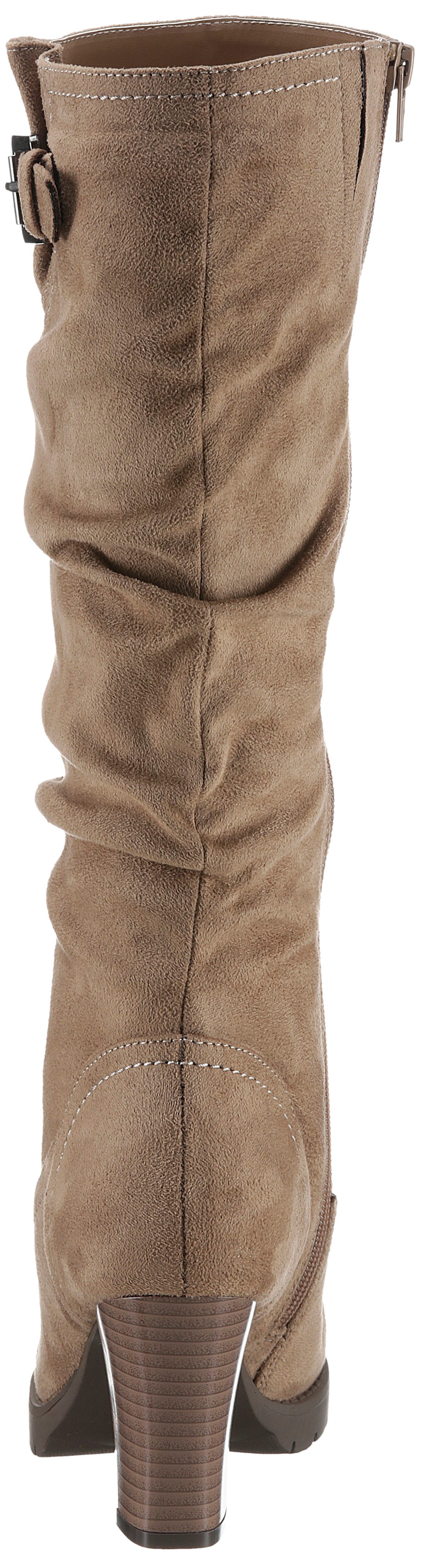 Aniston SHOES Laarzen met plooien aan de slouchy schacht - nieuwe collectie