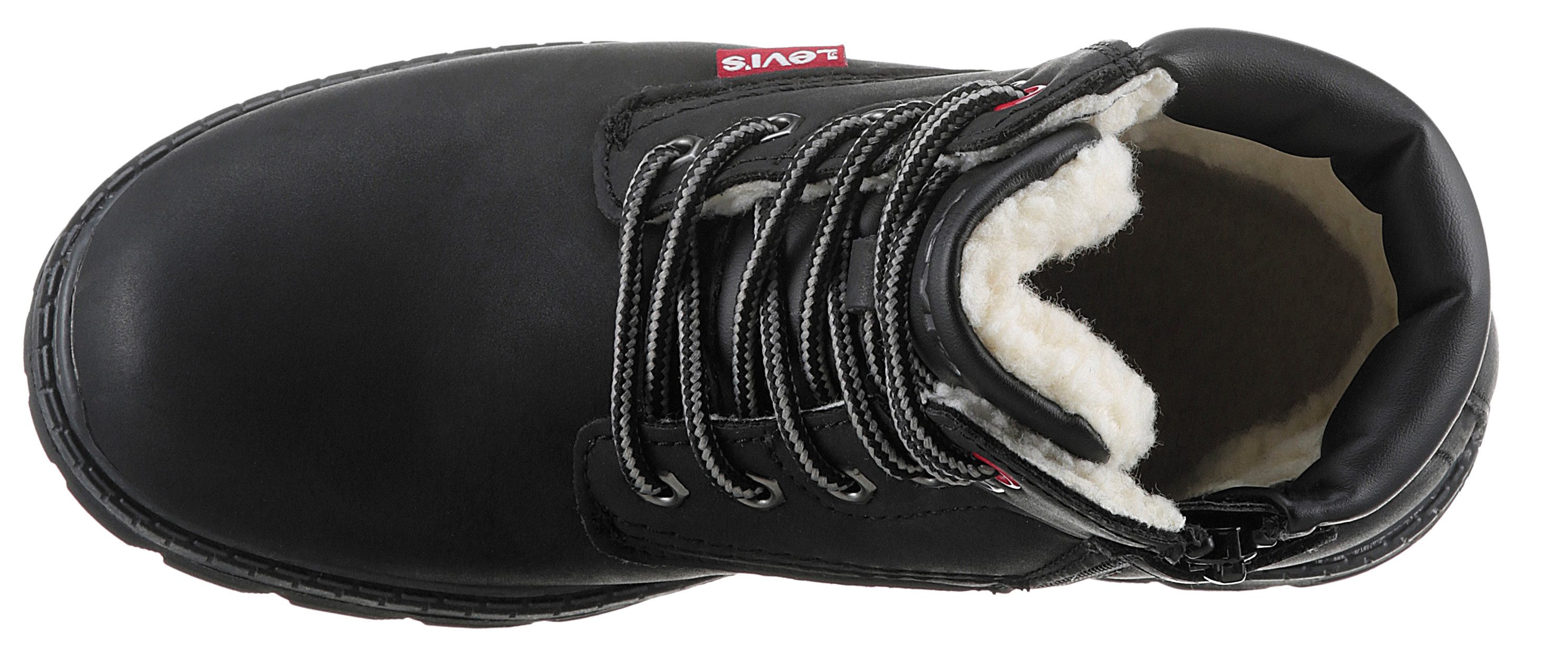Levi's Kidswear Winterlaarzen LEVIS® NEW FORREST FUR , veterschoenen, outdoorschoen met praktische binnenrits