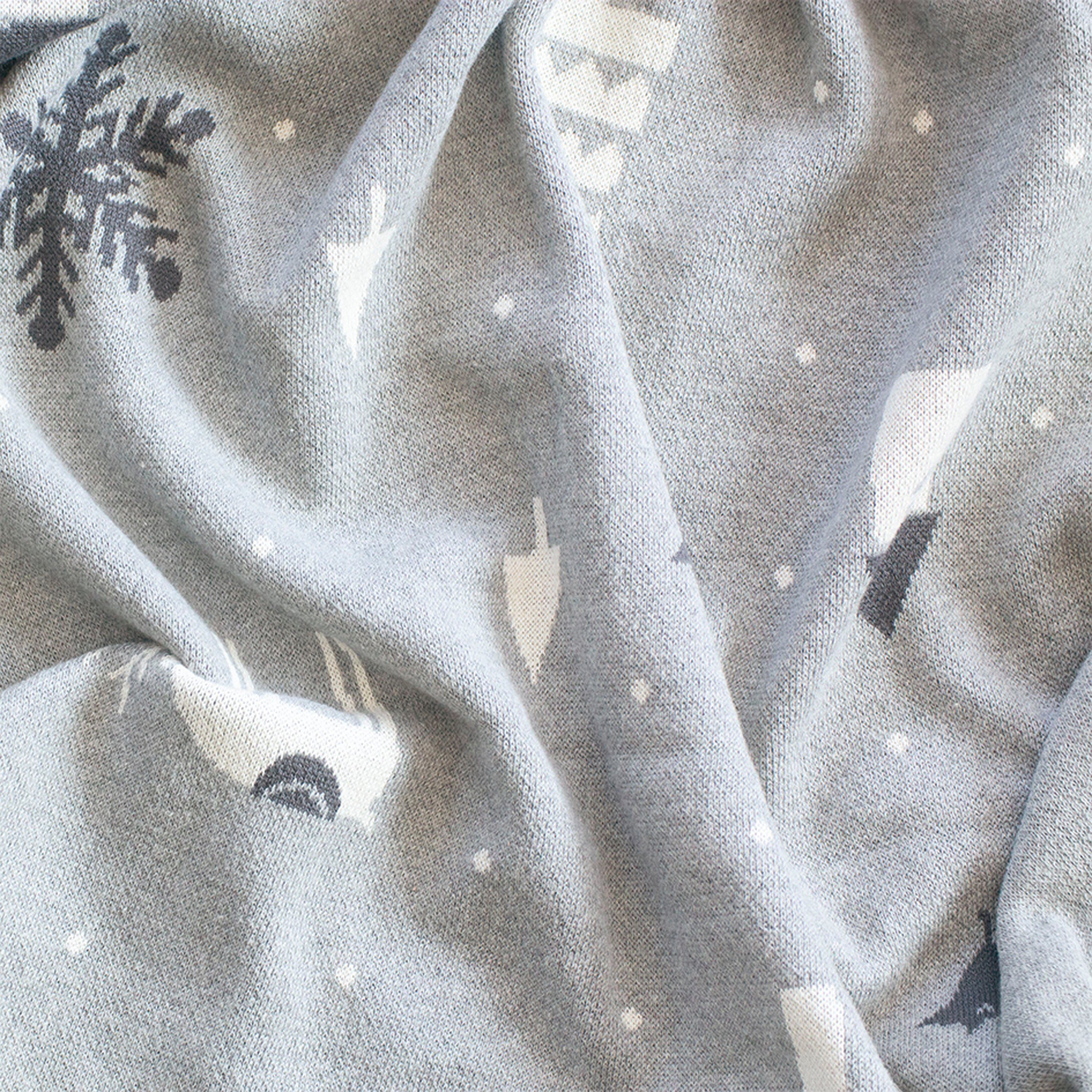 TOM TAILOR HOME Deken Scandinavian met scandinavische wintermotieven, knuffeldeken