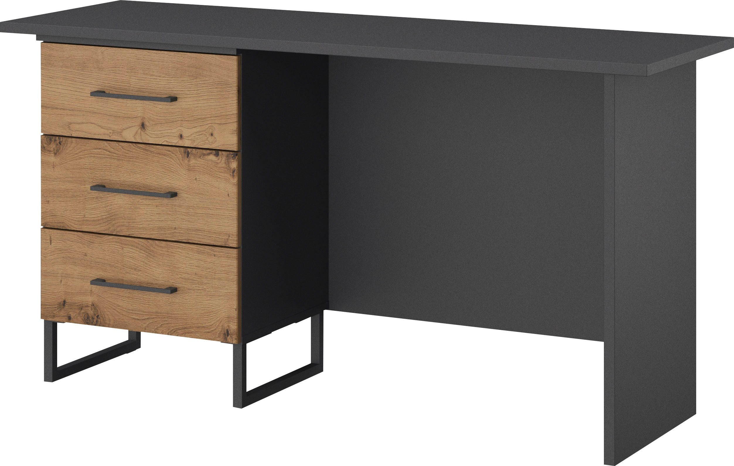 rauch Bureau Holmes in industriële stijl met 3 laden