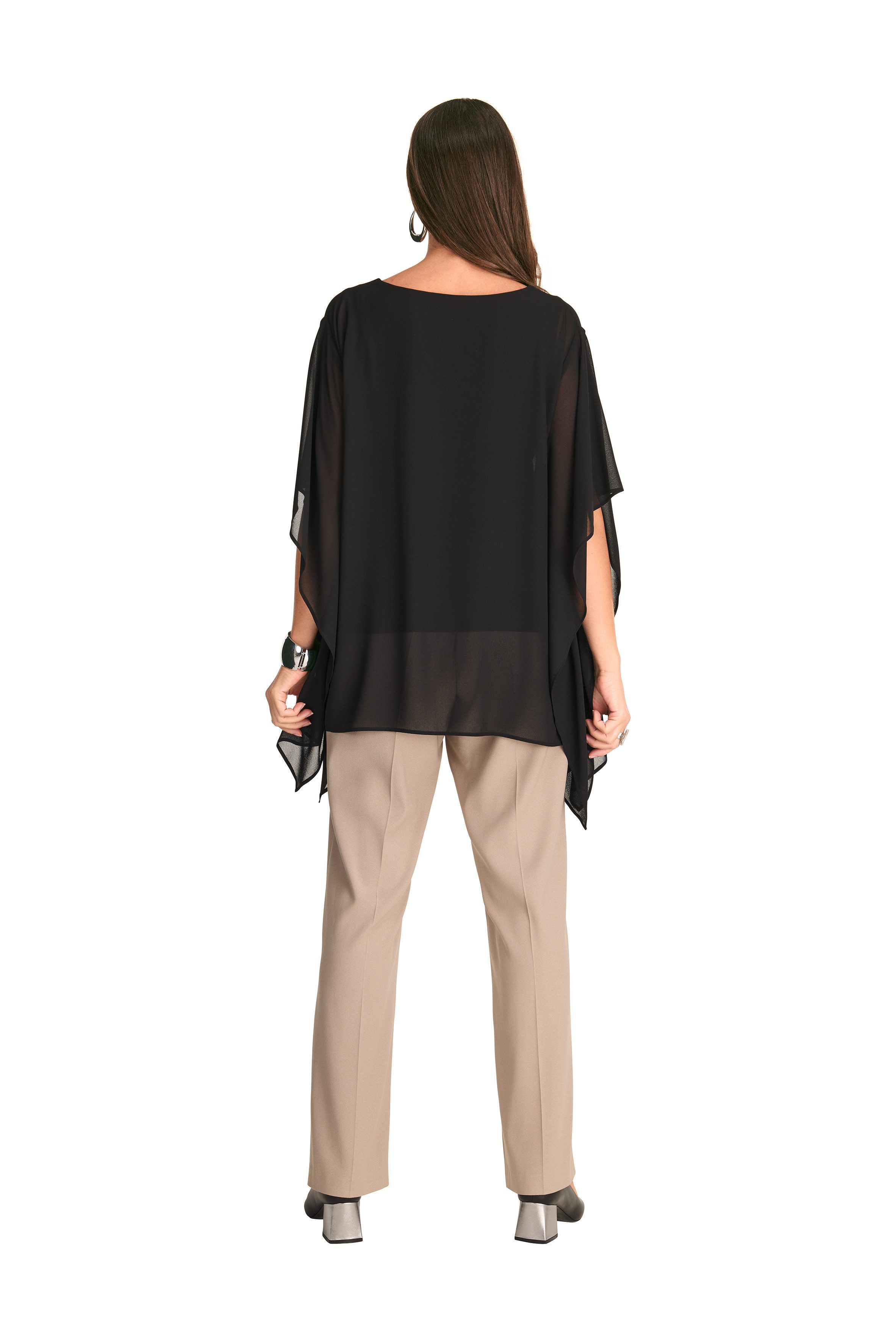 HERMANN LANGE Collection Poncho met wijde mouwen