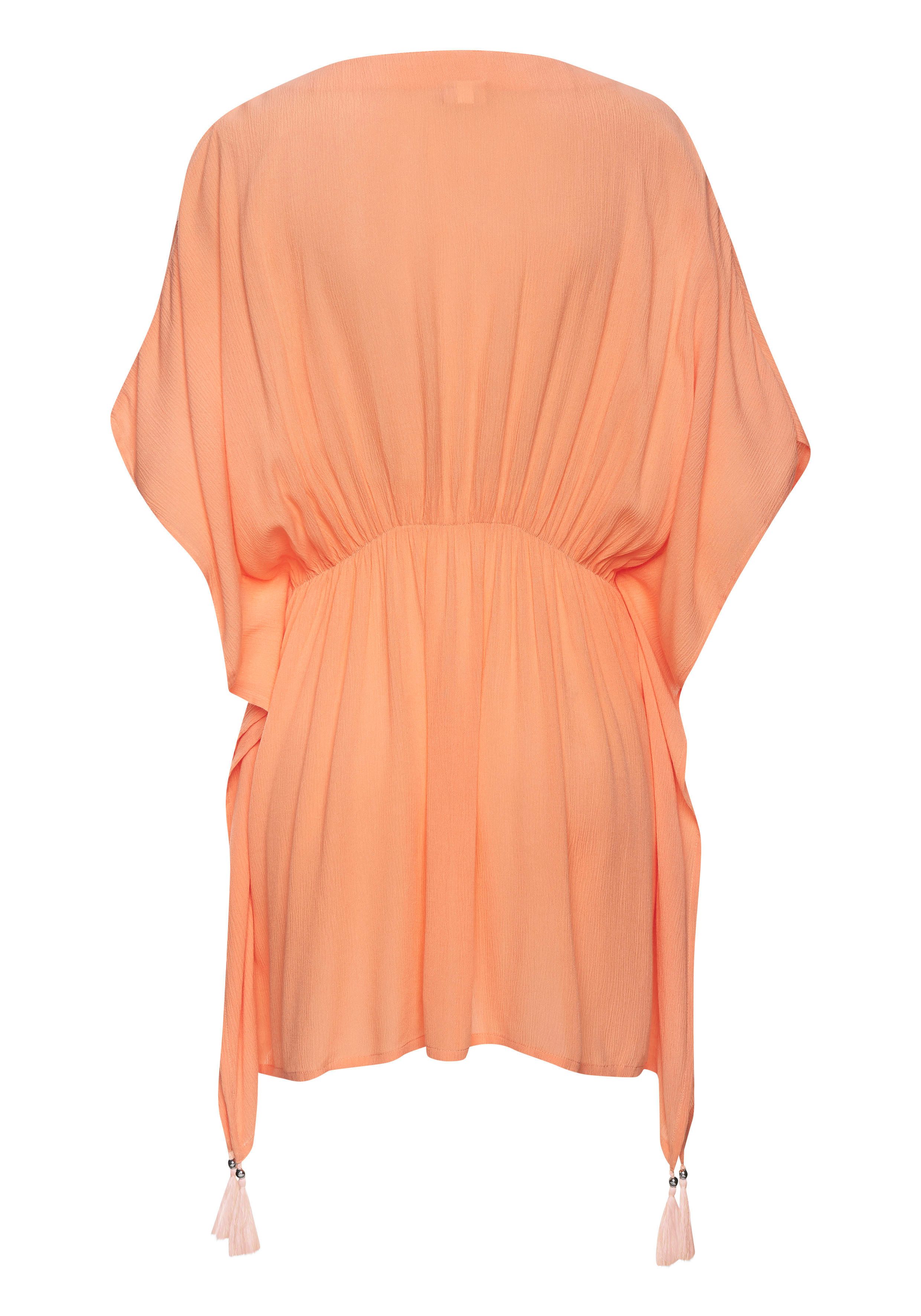 Lascana Tuniek gemaakt van crêpe viscose, blousejurk, strandkleding, transparant