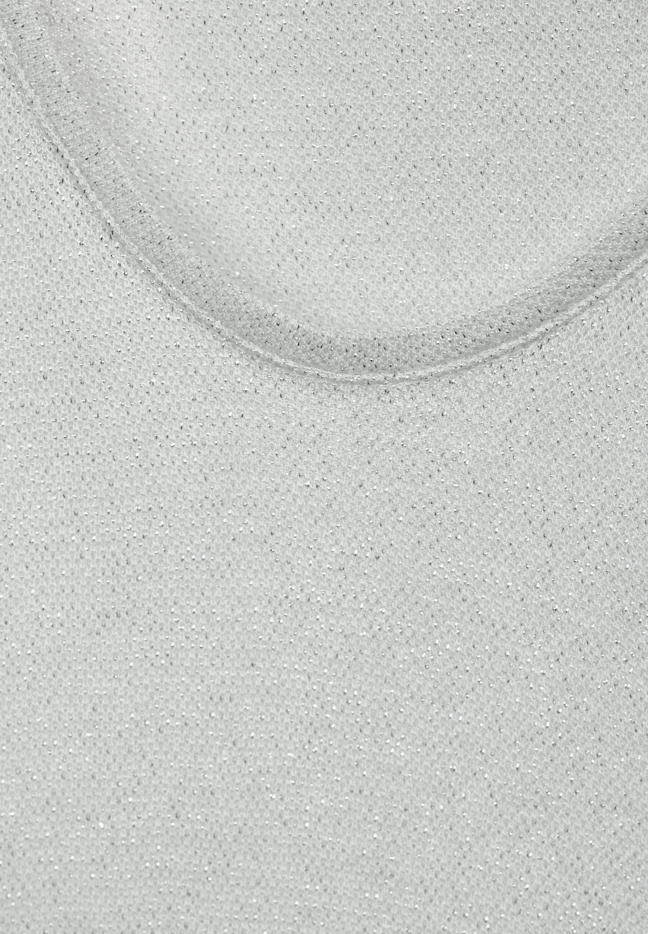 STREET ONE Gebreide top LTD QR V-Neck shiny Shirt