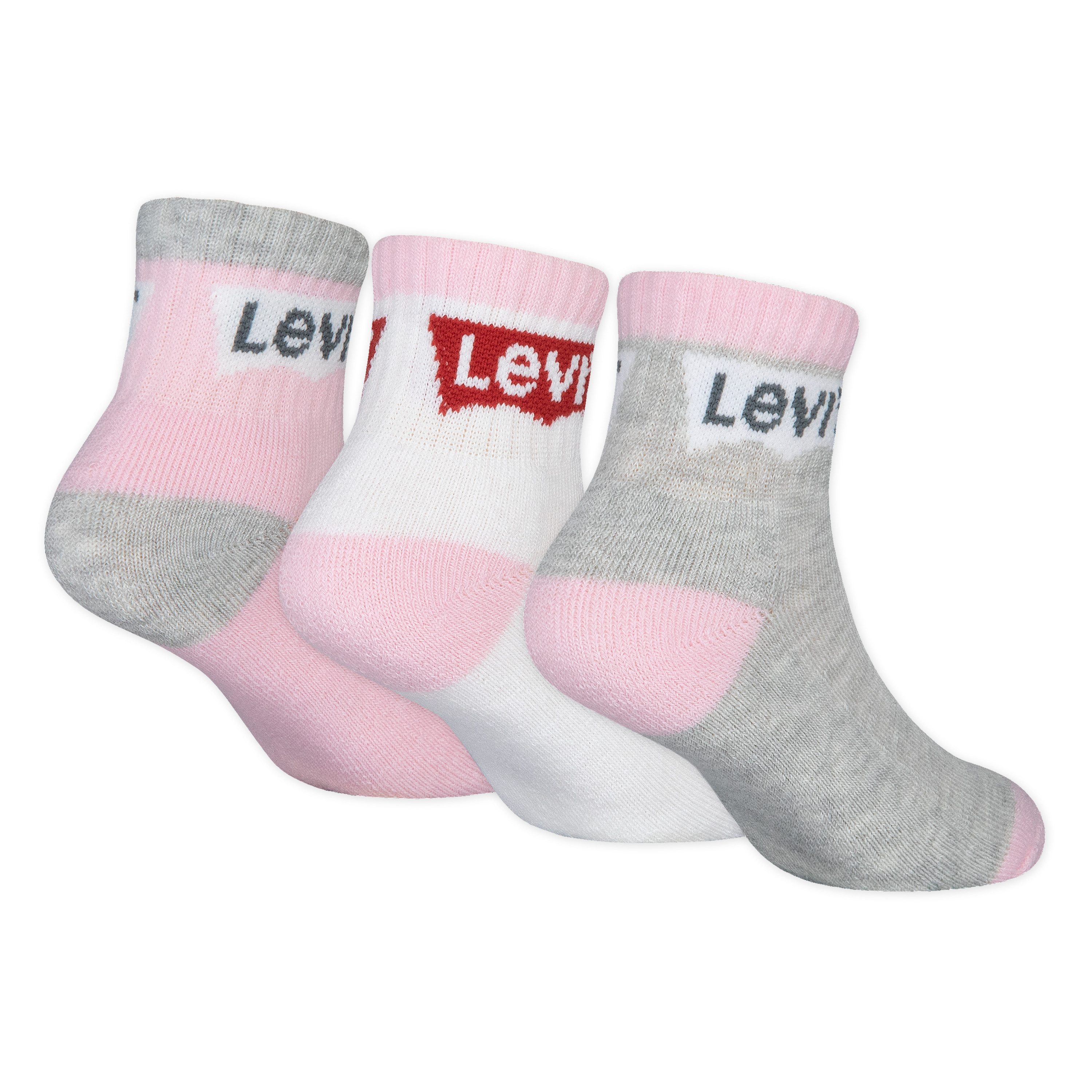Levi's Kidswear Sokken BATWING MID CUT3PK (set, 3 paar)