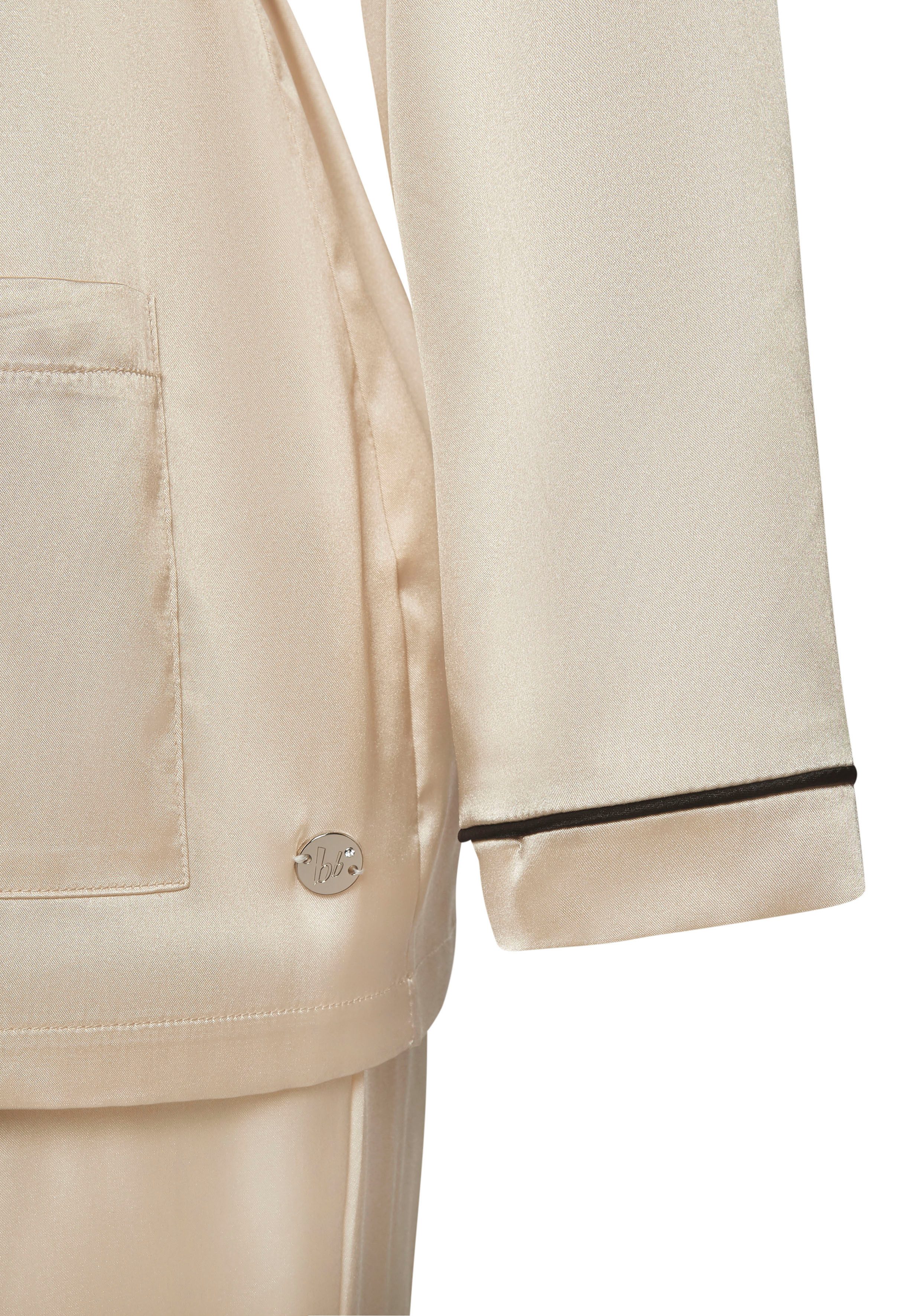 Bruno Banani Pyjama met contrasterende paspel-details (2-delig 1 stuk)