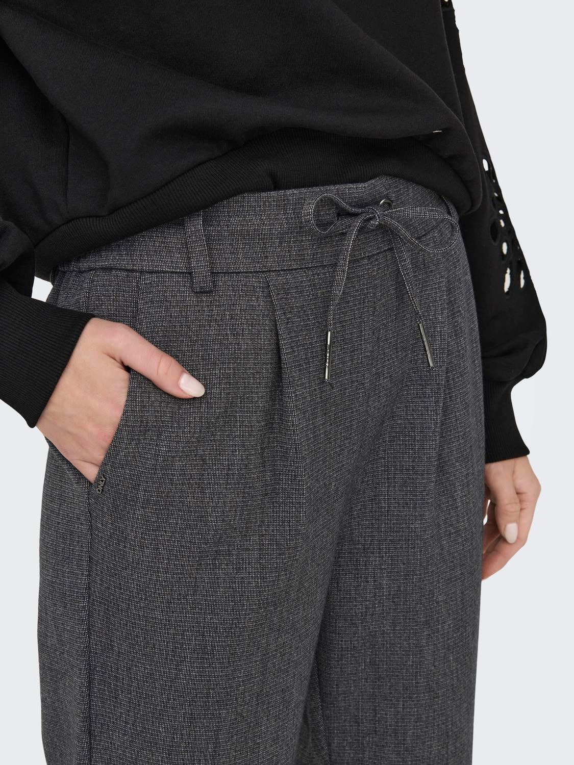 Only Joggingbroek ONLPOPTRASH-ELISE EASY MELANGE PANT NOOS