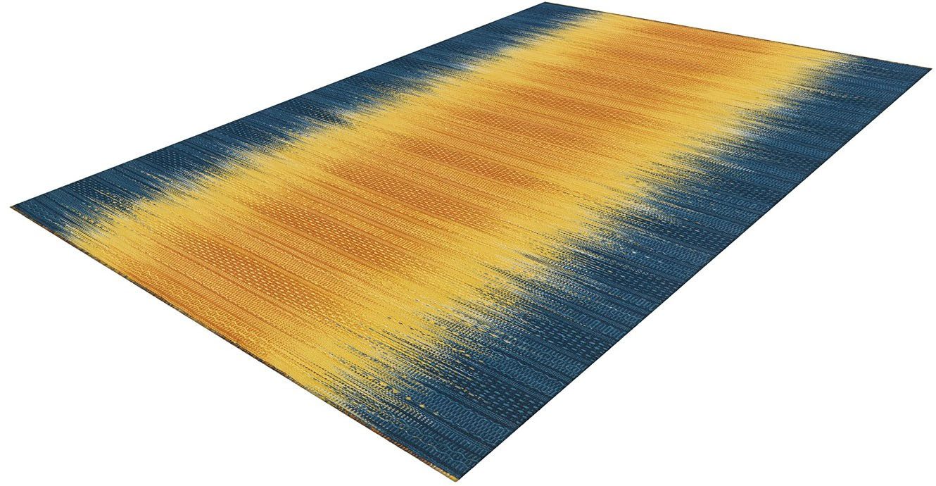 aRTE ESPINA Vloerkleed Sunset 8070 Handgemaakt wollen tapijt met een comfortabel karakter moderne vloerkleden maat 120 cm x 180 cm x 12 mm geel