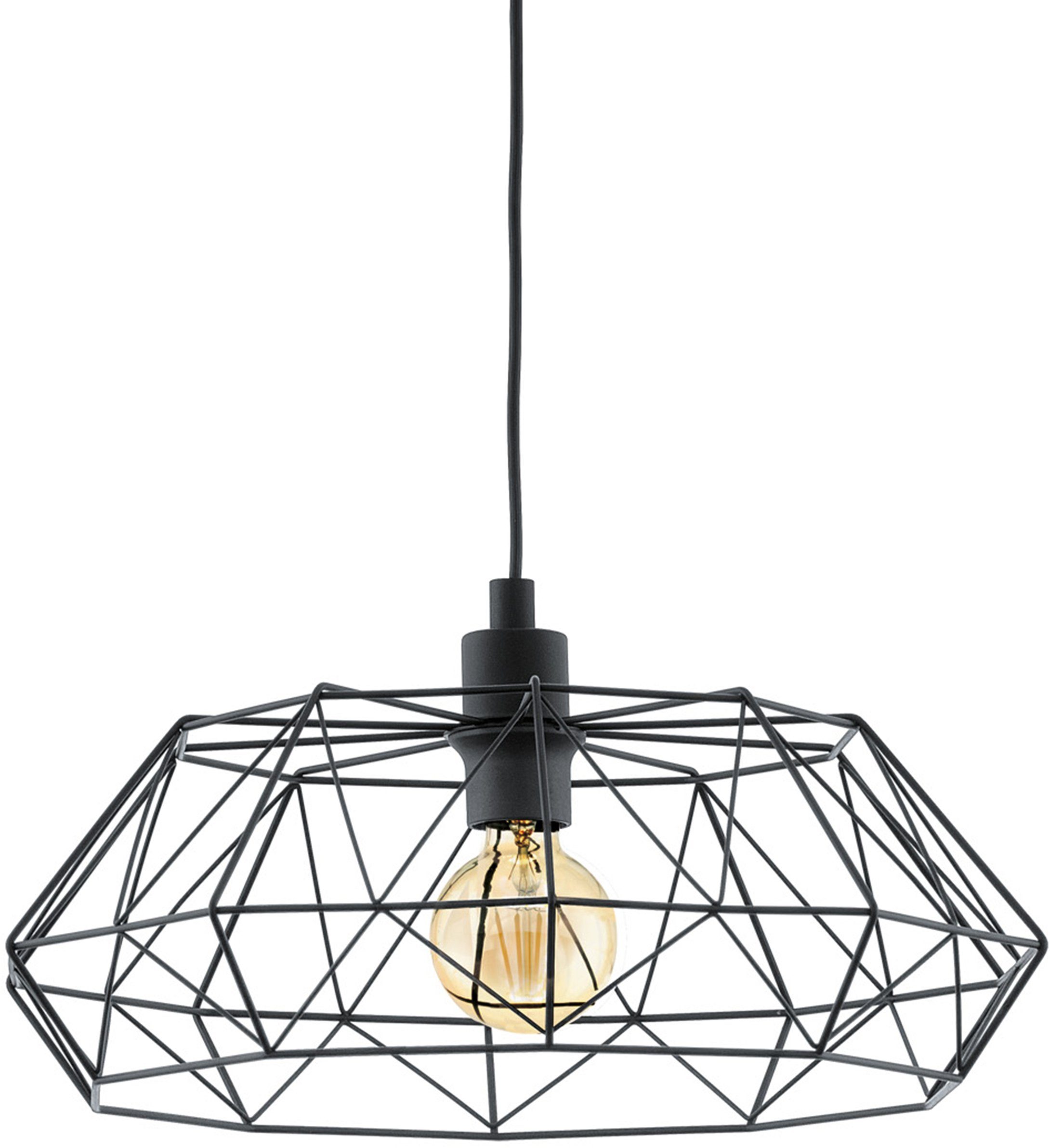 EGLO Hanglamp CARLTON 2 Hanglicht, hanglamp hanglampen zwart
