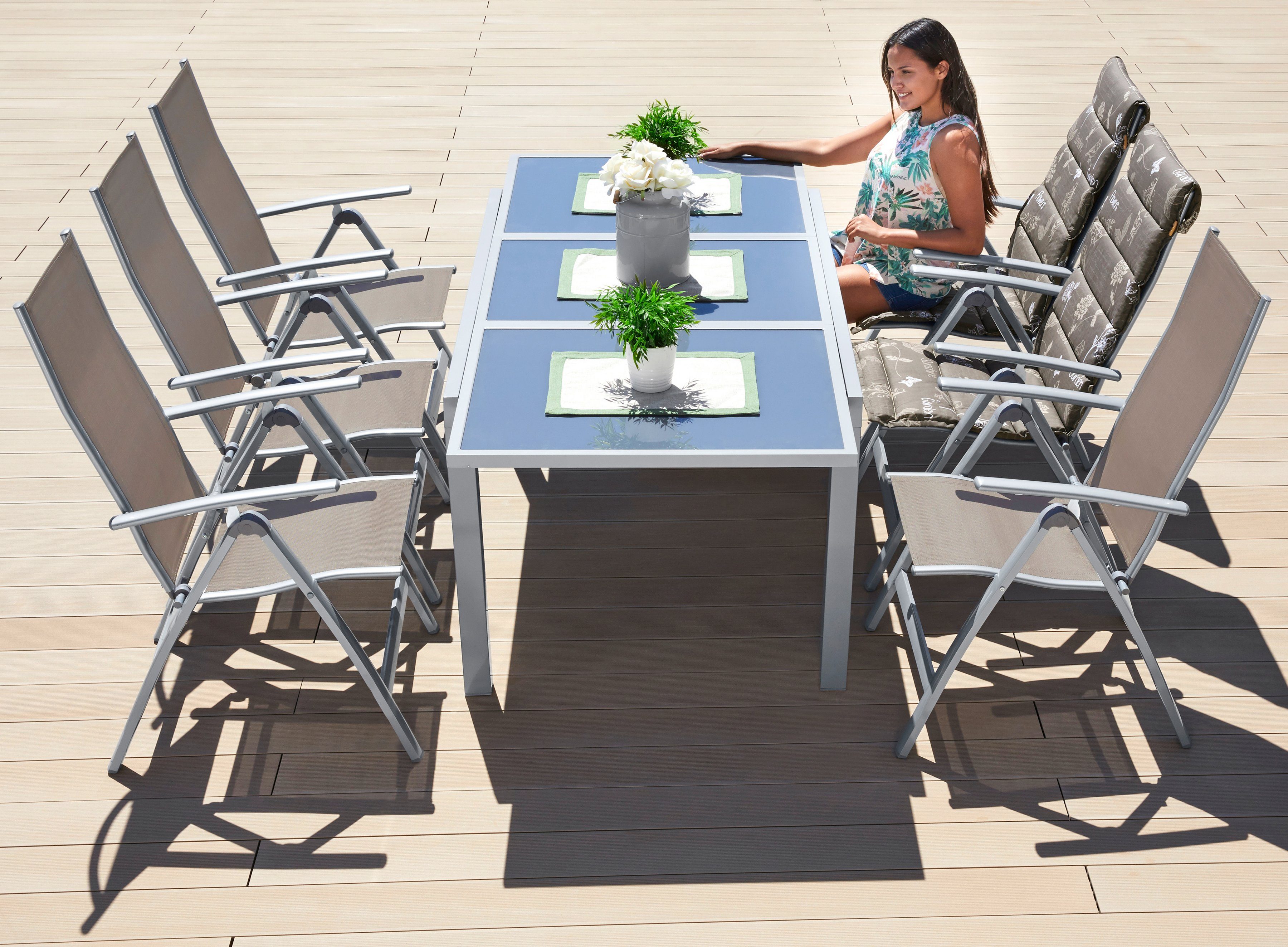 MERXX Tuintafel Amalfi al naargelang de variant tot 180-240 cm uittrekbaar