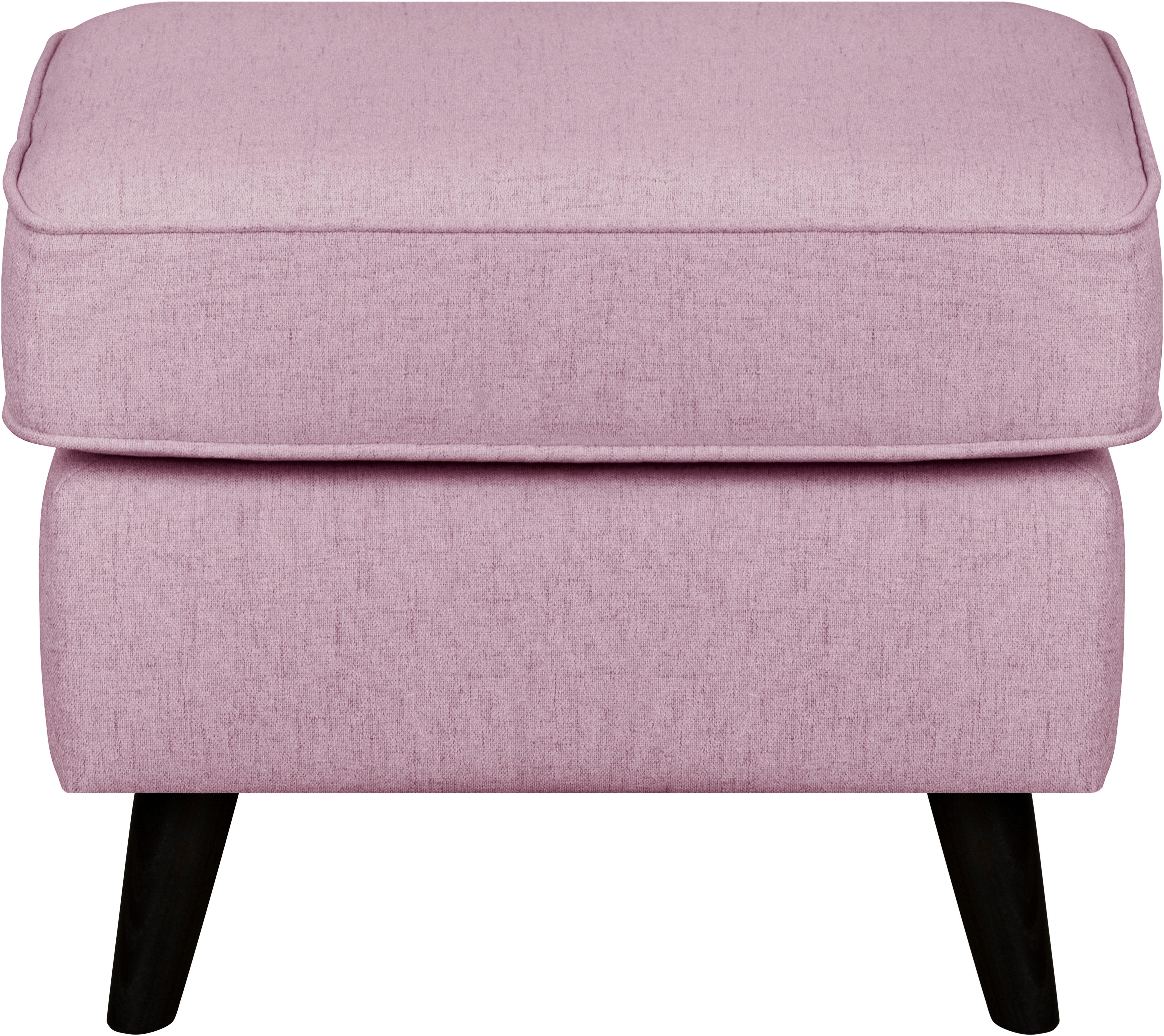 Home affaire Hocker Poef CHISTELLE, ook in bouclé met golfondersteuning, afmetingen: bxdxh: 57x57x46 cm