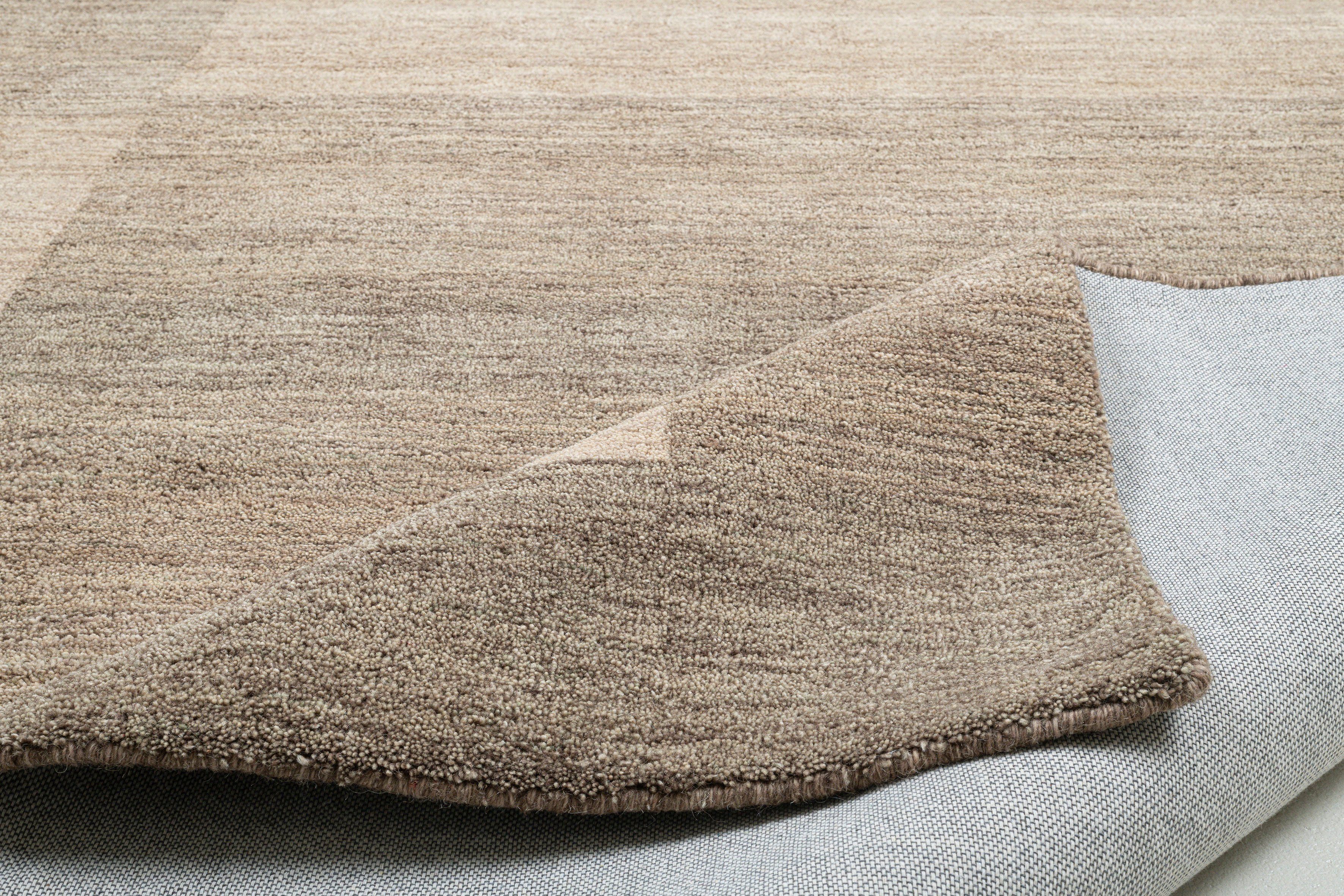 THEKO Wollen kleed Gabbeh super, Handgeweven vloerkleed, randdessin, zuivere wol, met de hand geweven